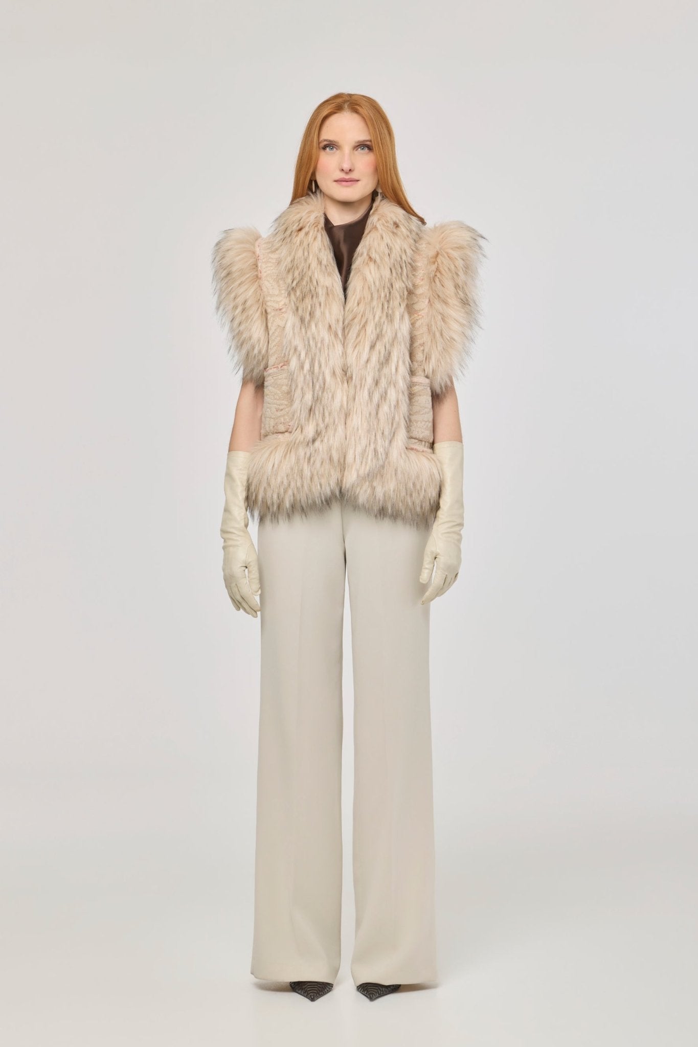 Hayden Knit Vest with Faux Fur - Limited Edition - THE EXTREME COLLECTION