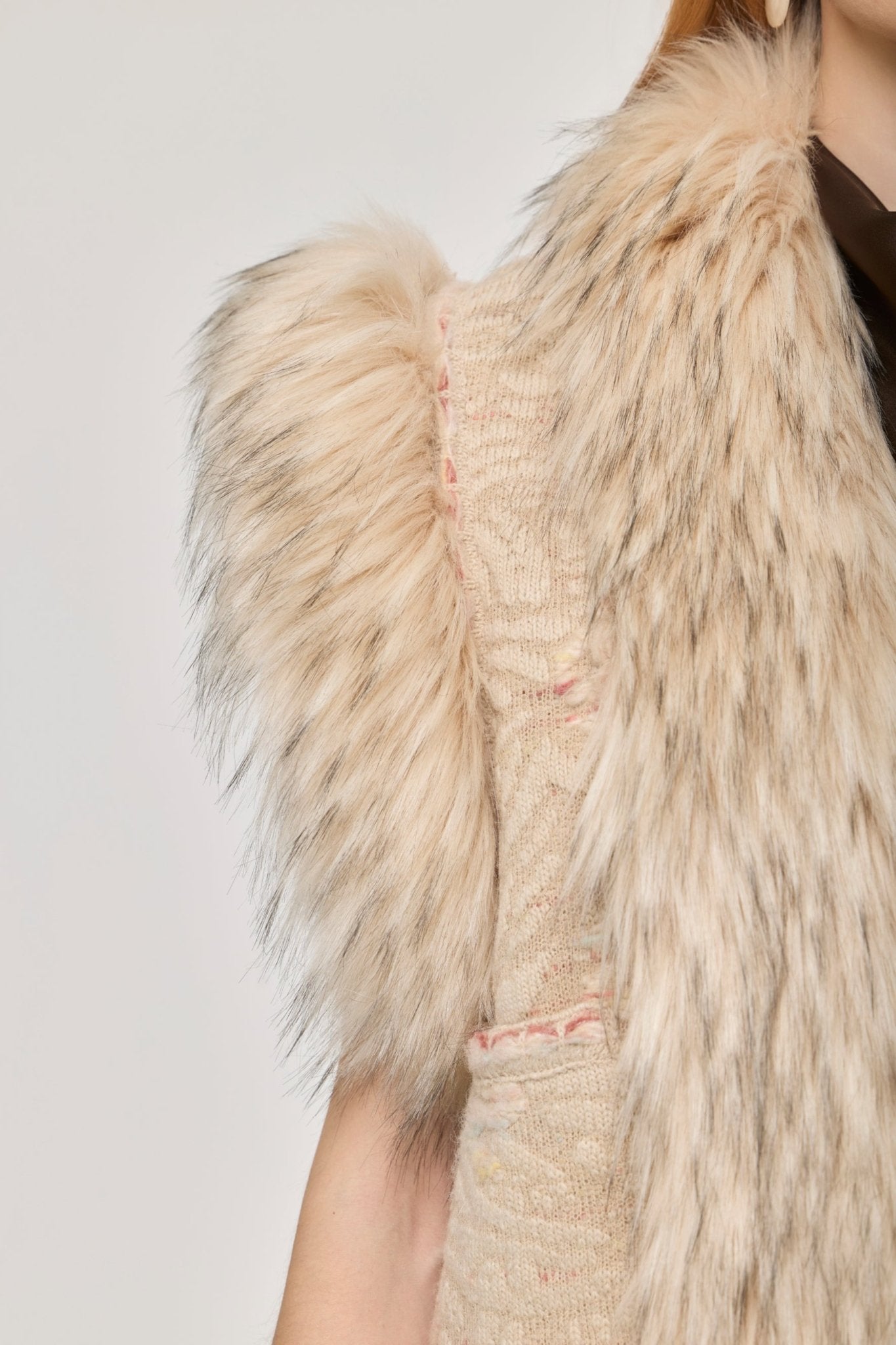 Hayden Knit Vest with Faux Fur - Limited Edition - THE EXTREME COLLECTION