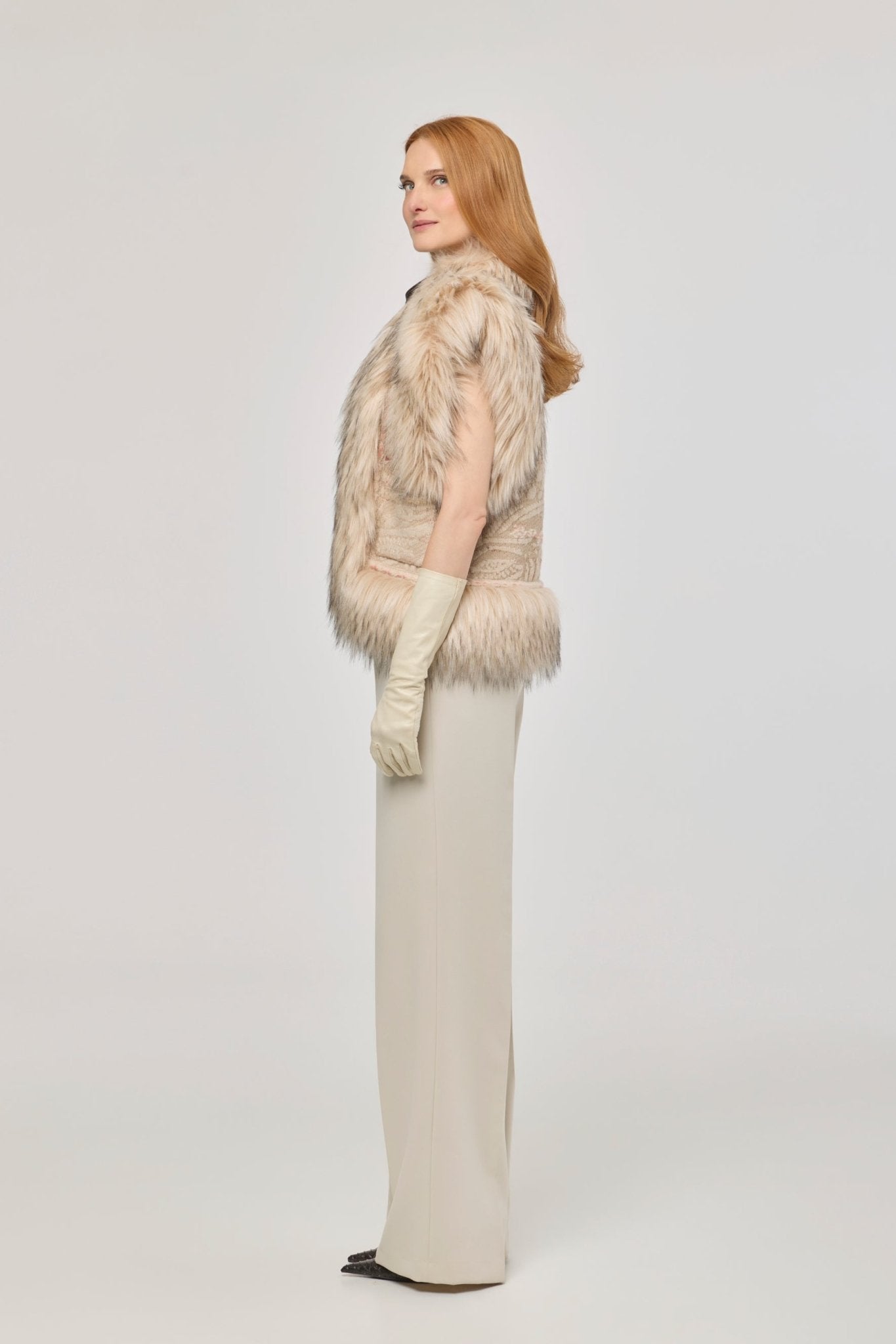 Hayden Knit Vest with Faux Fur - Limited Edition - THE EXTREME COLLECTION