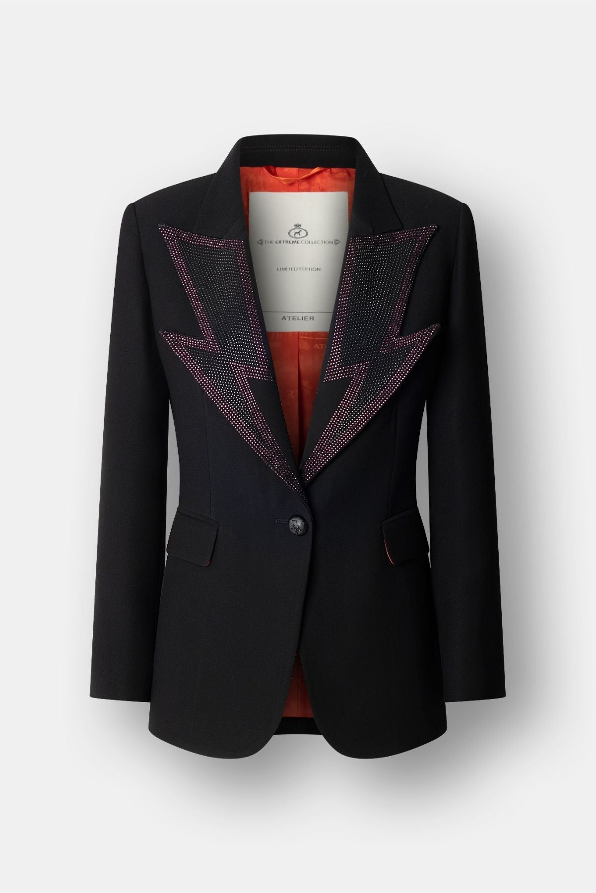Hikaru Black Embellished Tailored Blazer - Limited Edition - THE EXTREME COLLECTION