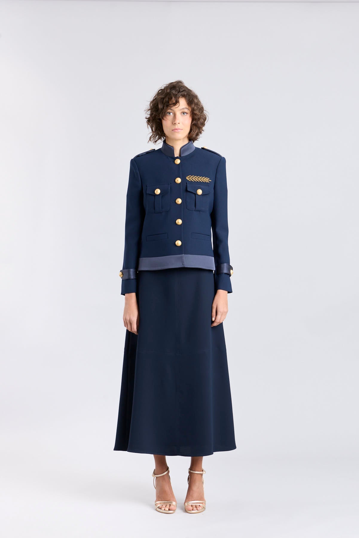 Ilva Star Navy Military Jacket with Gold Embroidery - Limited Edition - THE EXTREME COLLECTION
