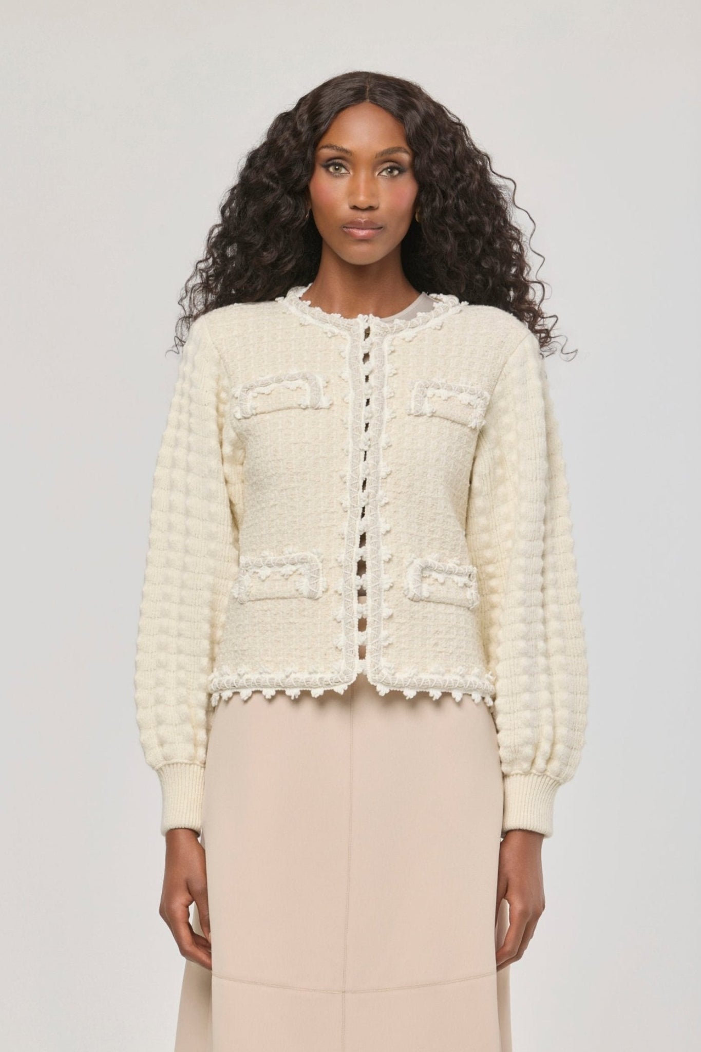 Kingston Structured Tweed-Style Cardigan - Limited Edition - THE EXTREME COLLECTION