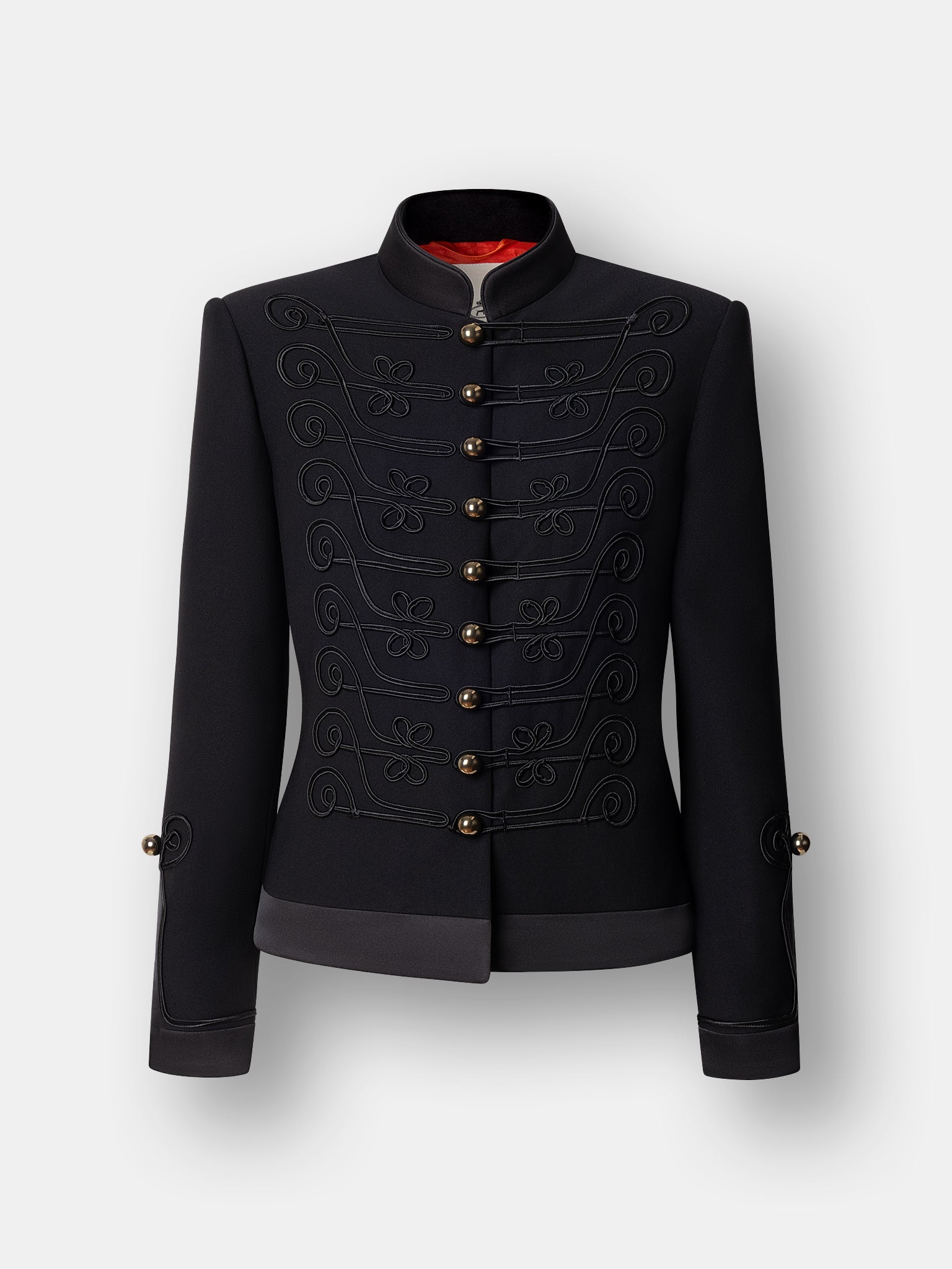 La Spezia Black Soutache Military Blazer - Limited Edition - THE EXTREME COLLECTION