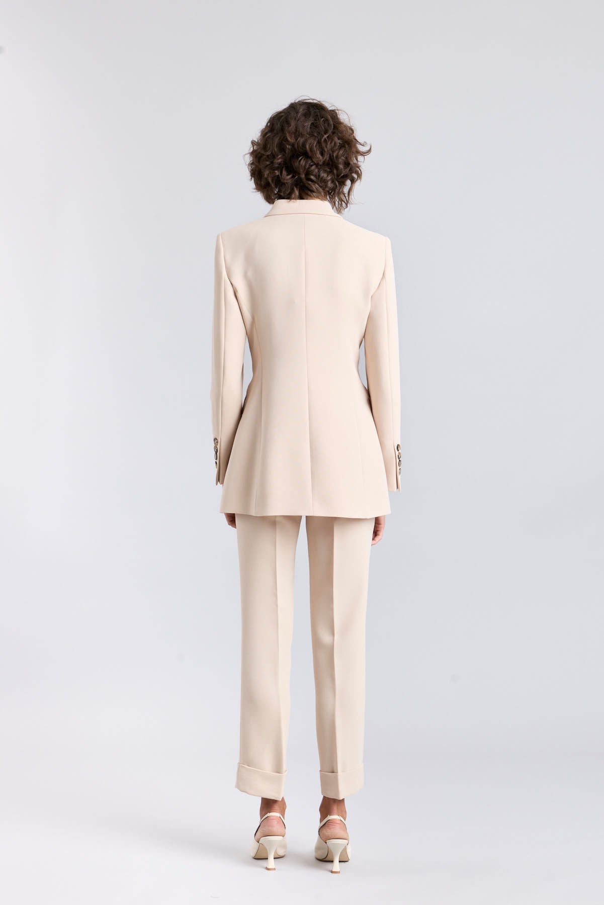 Lafayette Double - Breasted Cream Tailored Blazer - Limited Edition - THE EXTREME COLLECTION
