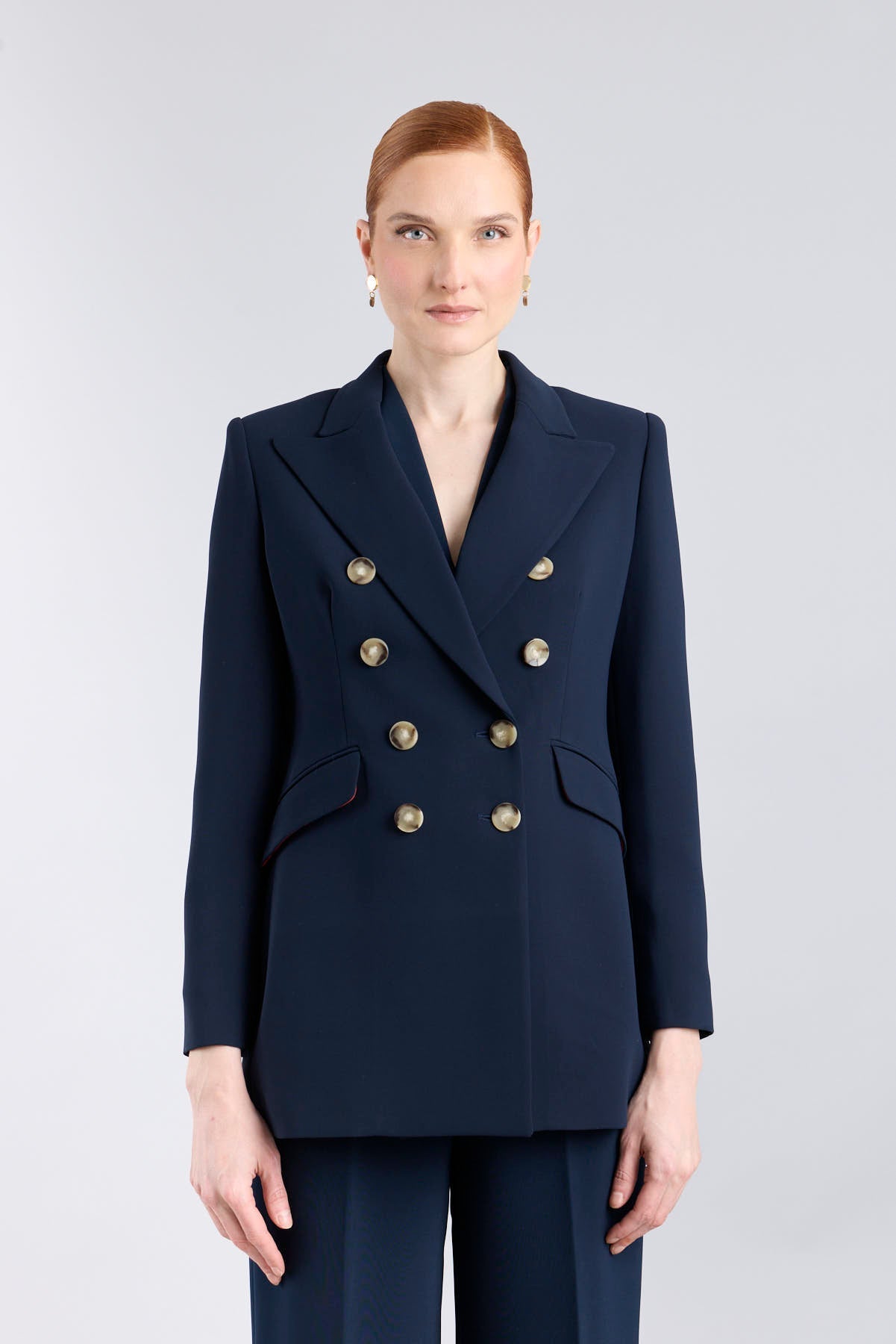Lafayette Navy Double - Breasted Tailored Blazer - Limited Edition - THE EXTREME COLLECTION