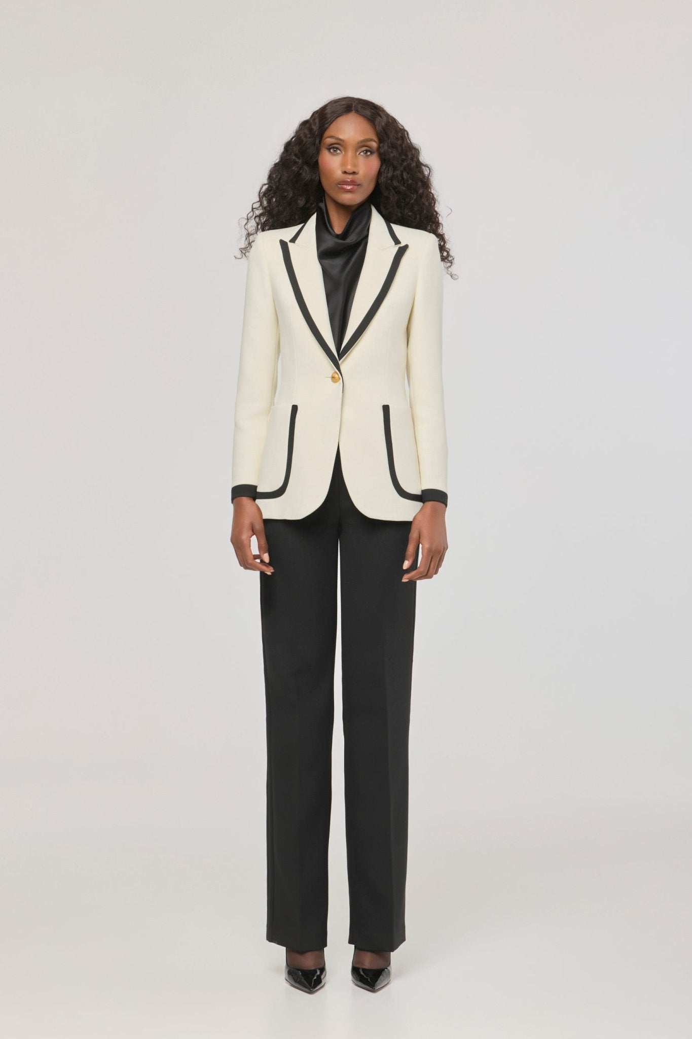 Laurent Two-Tone Blazer with Piping - Limited Edition - THE EXTREME COLLECTION
