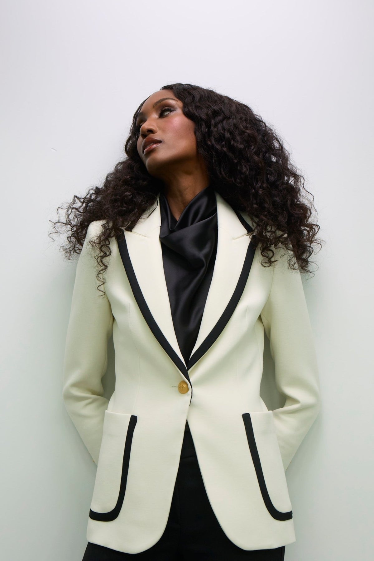 Laurent Two-Tone Blazer with Piping - Limited Edition - THE EXTREME COLLECTION