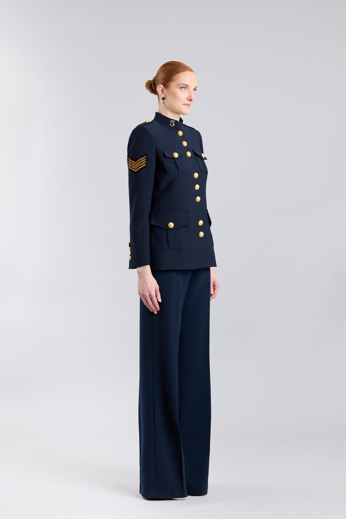 Manhattan Blue Military Tailored Jacket - Limited Edition - THE EXTREME COLLECTION