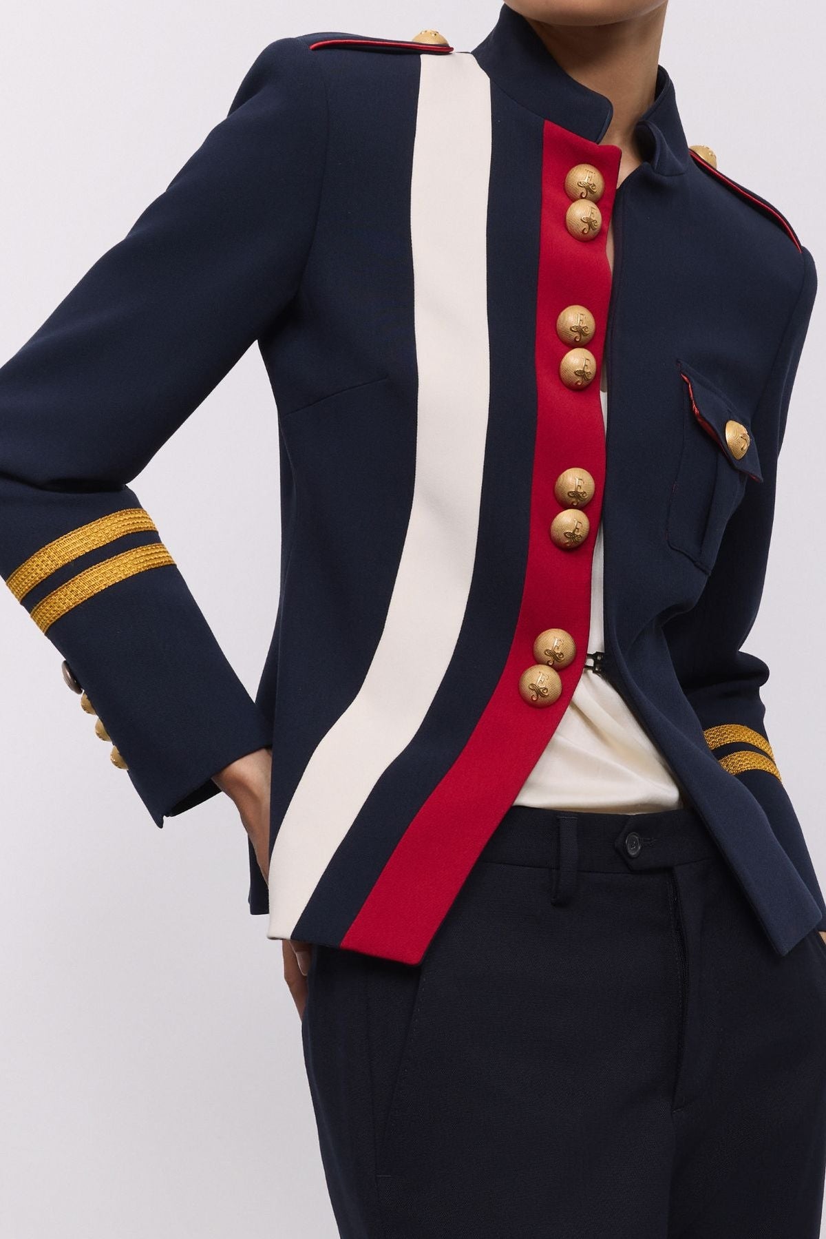 Navy Military Blazer Claudia London - Limited Edition - THE EXTREME COLLECTION