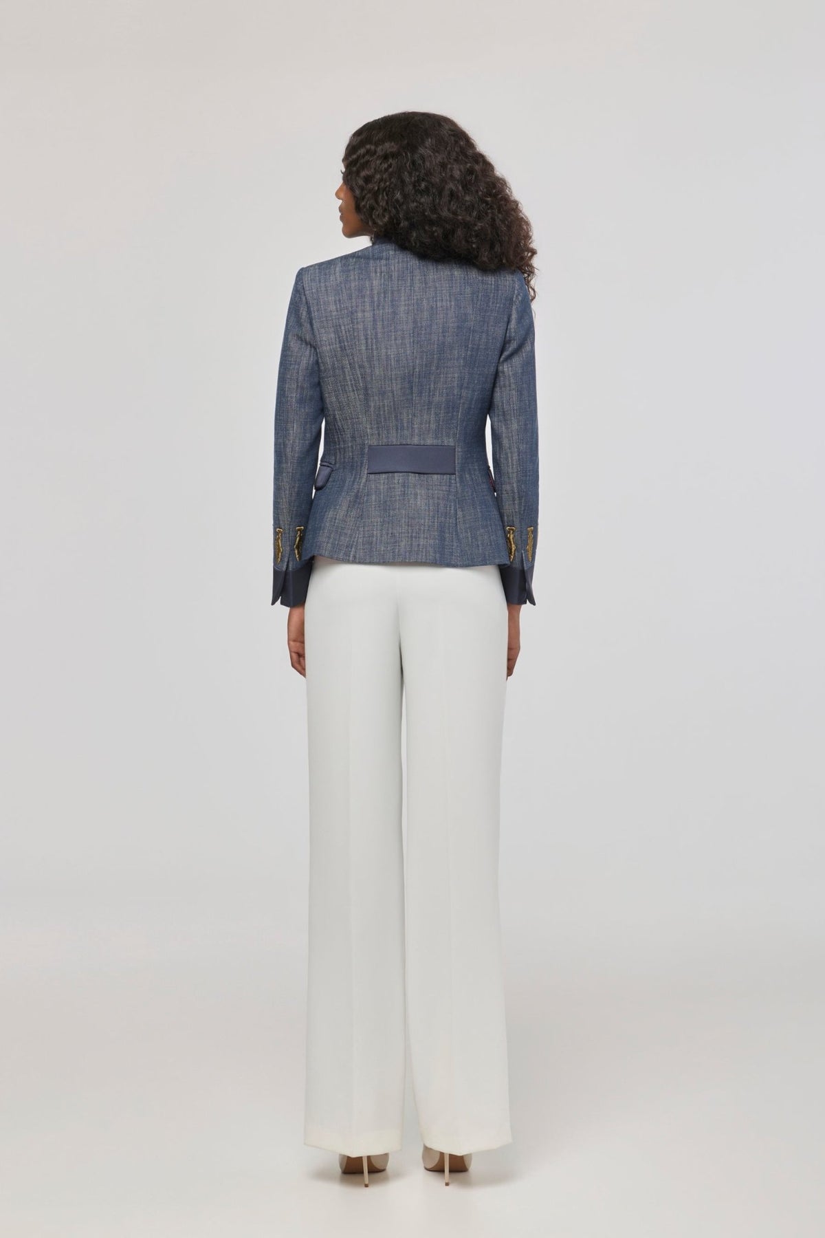 Nuvola Denim Embroidered Cotton Blazer - Limited Edition - THE EXTREME COLLECTION