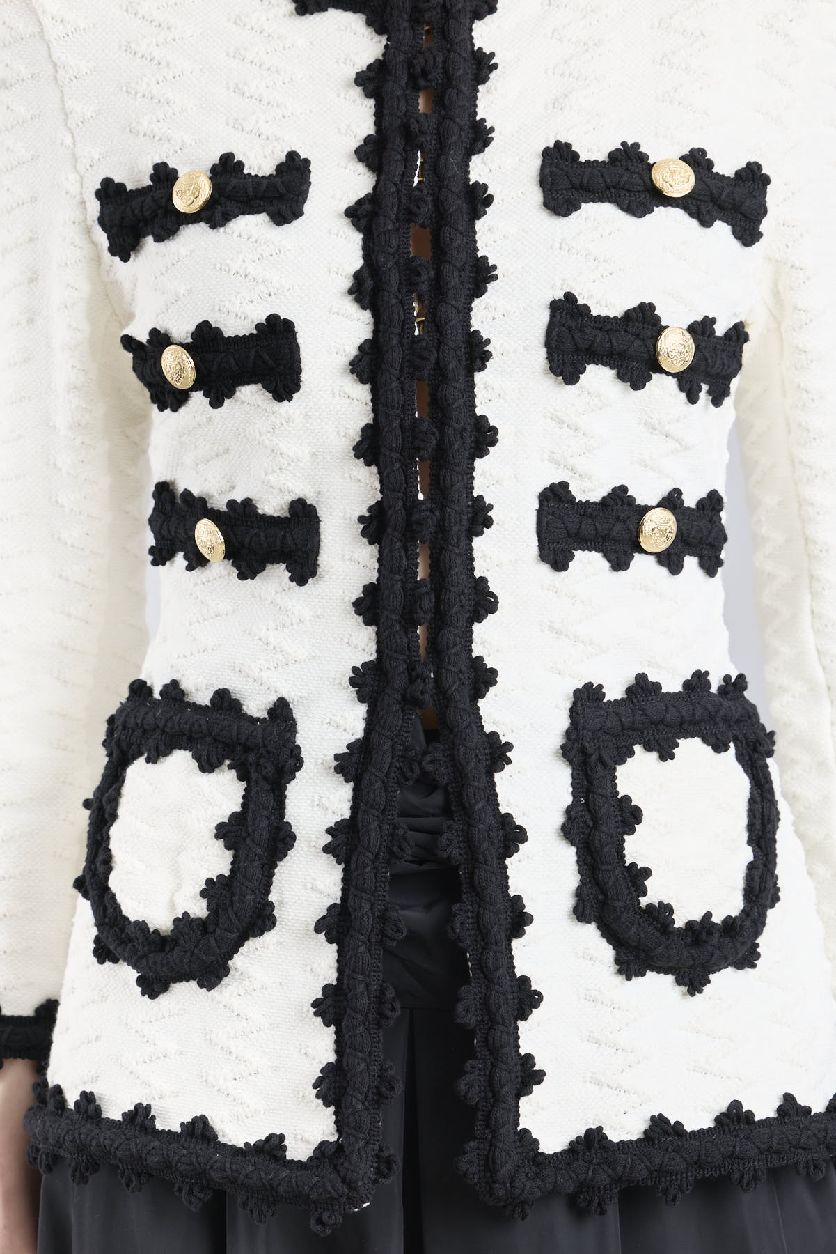 Oliver Monochrome Structured Knit Jacket - Limited Edition - THE EXTREME COLLECTION