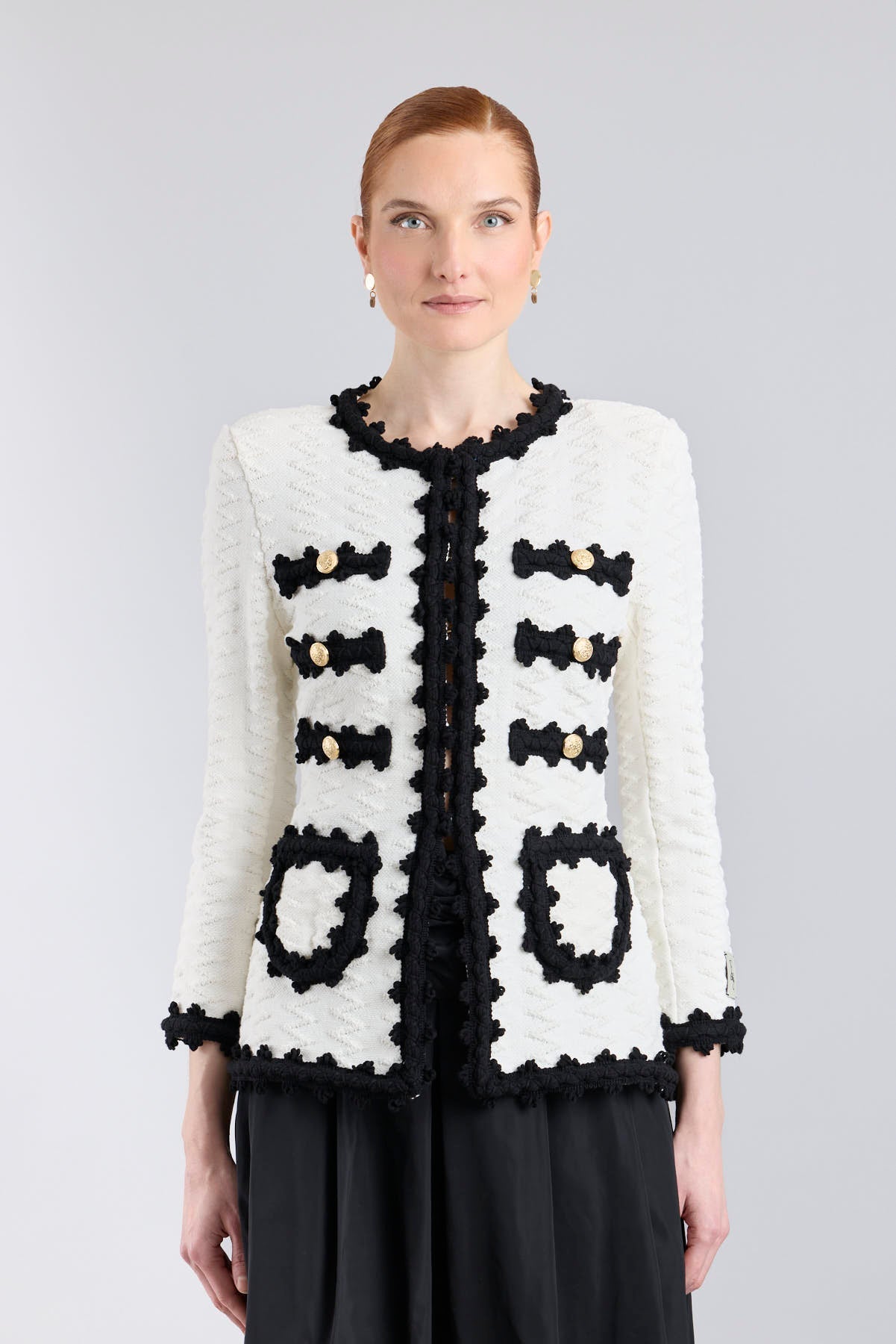 Oliver Monochrome Structured Knit Jacket - Limited Edition - THE EXTREME COLLECTION