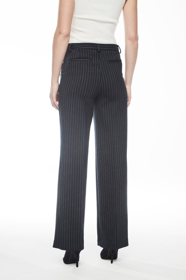 ATELIER NAVY DIPLOMATIC STRIPE PANTS