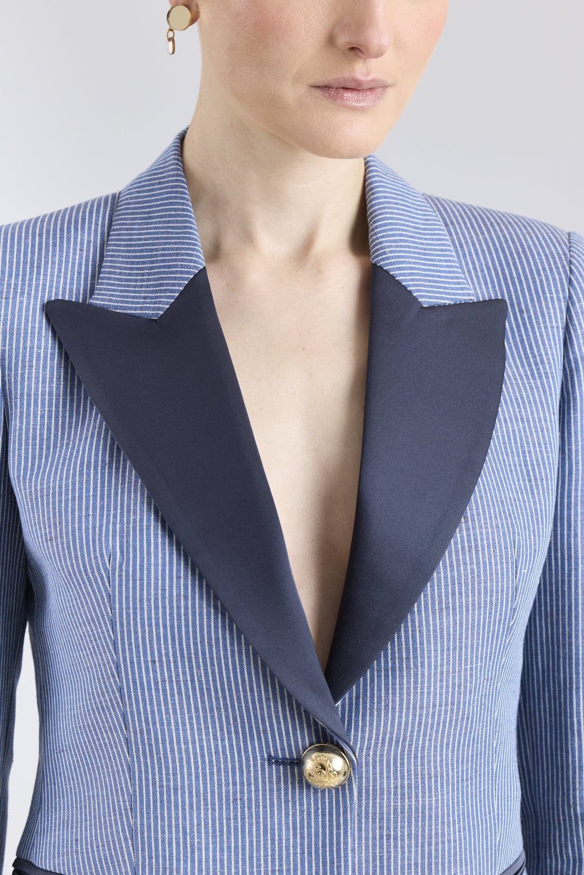 Paddy Striped Linen Tailored Blazer - Limited Edition - THE EXTREME COLLECTION
