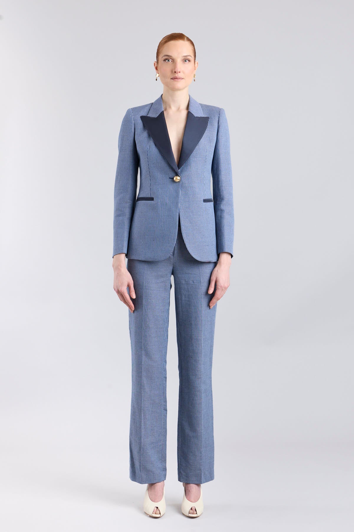 Paddy Striped Linen Tailored Blazer - Limited Edition - THE EXTREME COLLECTION