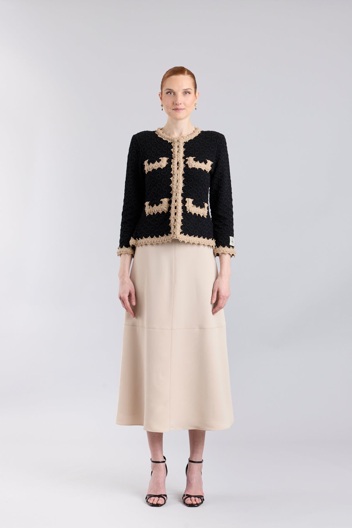 Paola Raised Embroidery Knit Jacket - Limited Edition - THE EXTREME COLLECTION