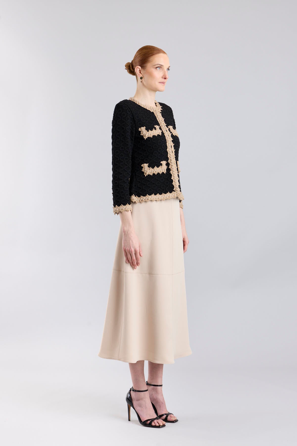 Paola Raised Embroidery Knit Jacket - Limited Edition - THE EXTREME COLLECTION