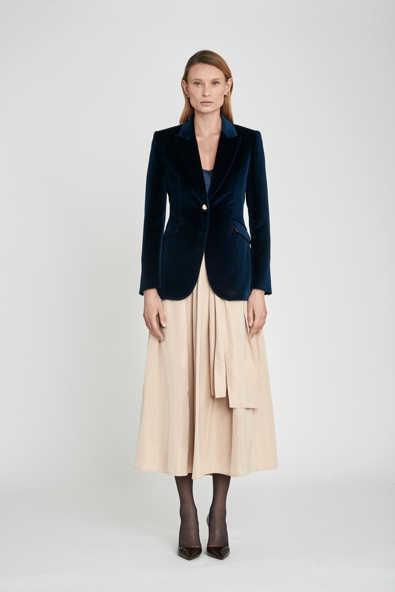 PARIS SAPPHIRE VELVET BLAZER - THE EXTREME COLLECTION