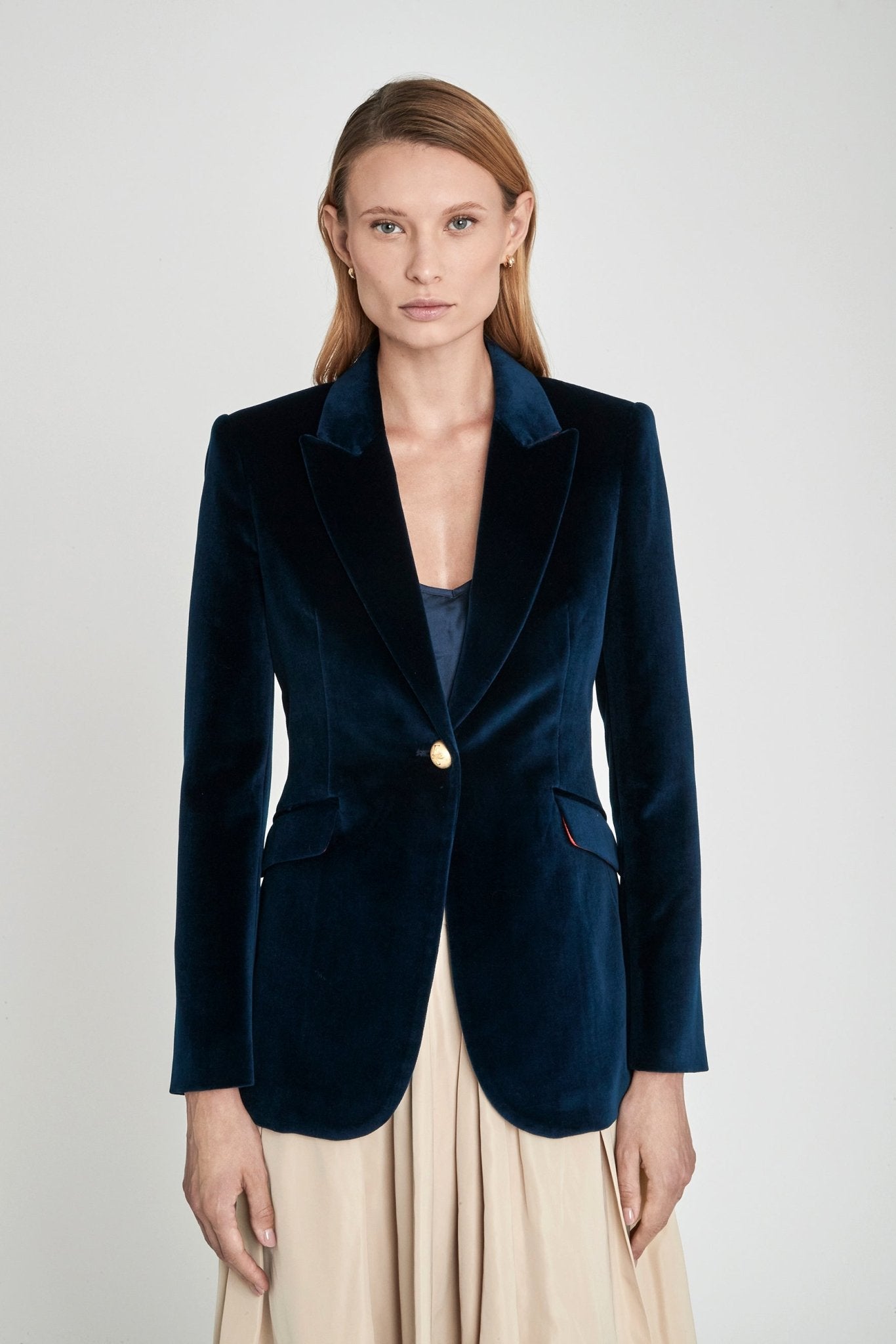 PARIS SAPPHIRE VELVET BLAZER - THE EXTREME COLLECTION