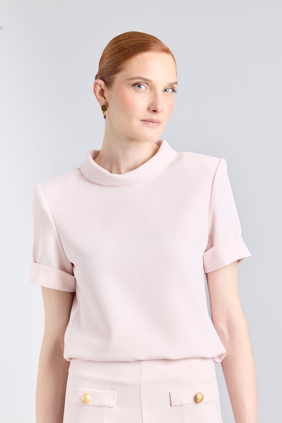 Pink Perkins Collar Top - Limited Edition - THE EXTREME COLLECTION