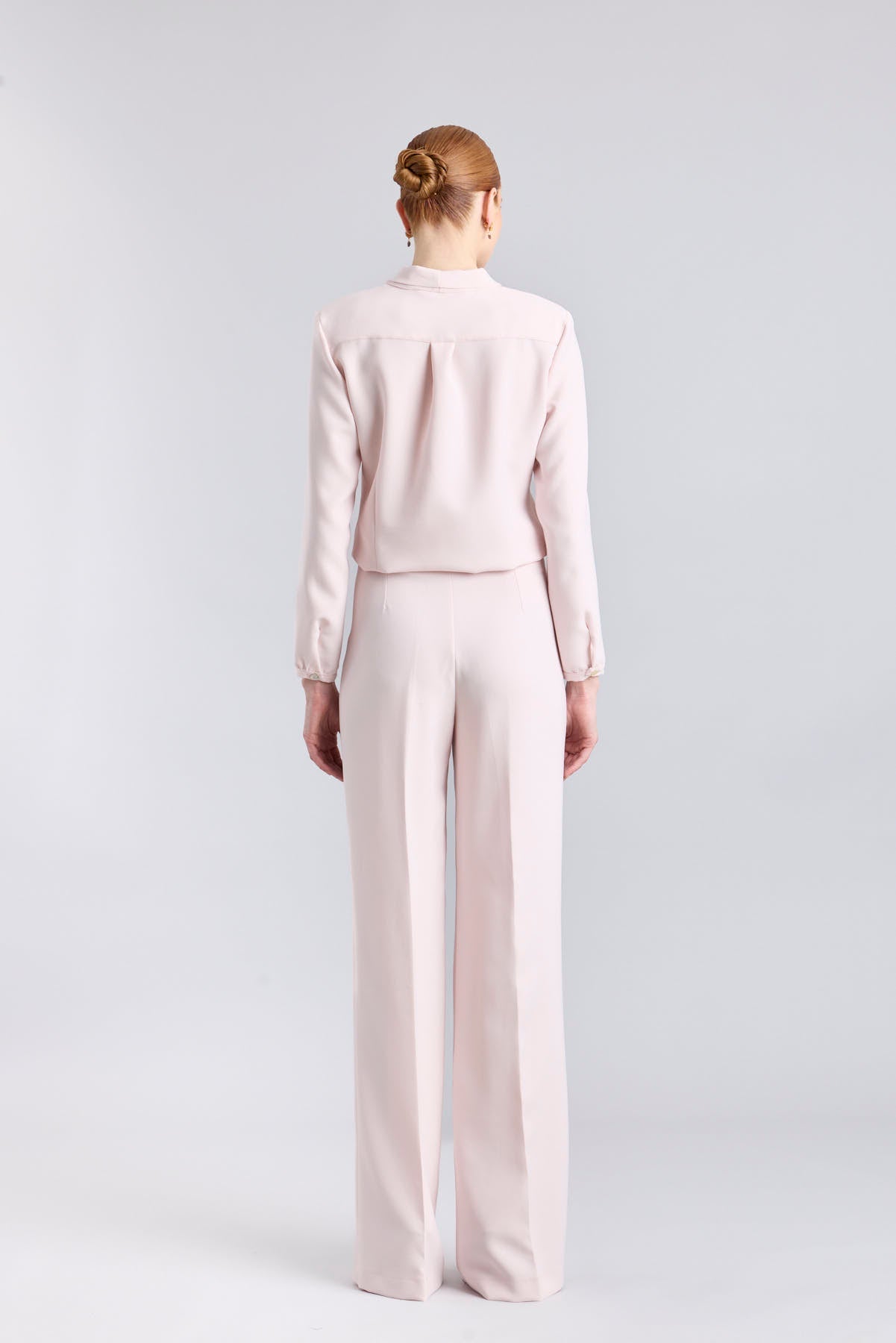 Pink Tuxedo Collar Blouse - Limited Edition - THE EXTREME COLLECTION