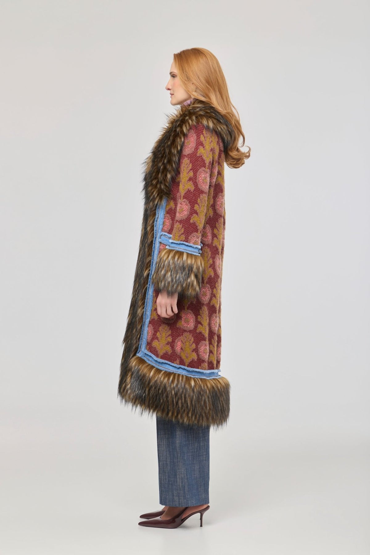 Piper Long Knit Coat with Faux Fur - Limited Edition - THE EXTREME COLLECTION