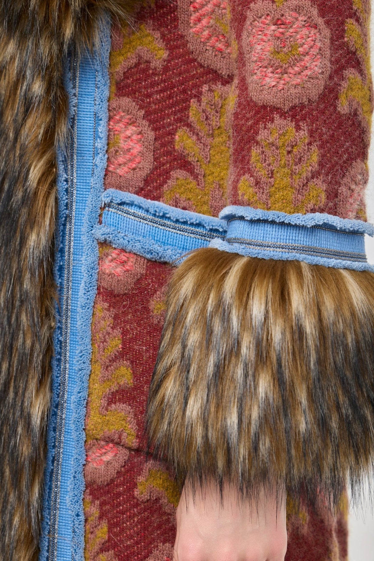 Piper Long Knit Coat with Faux Fur - Limited Edition - THE EXTREME COLLECTION