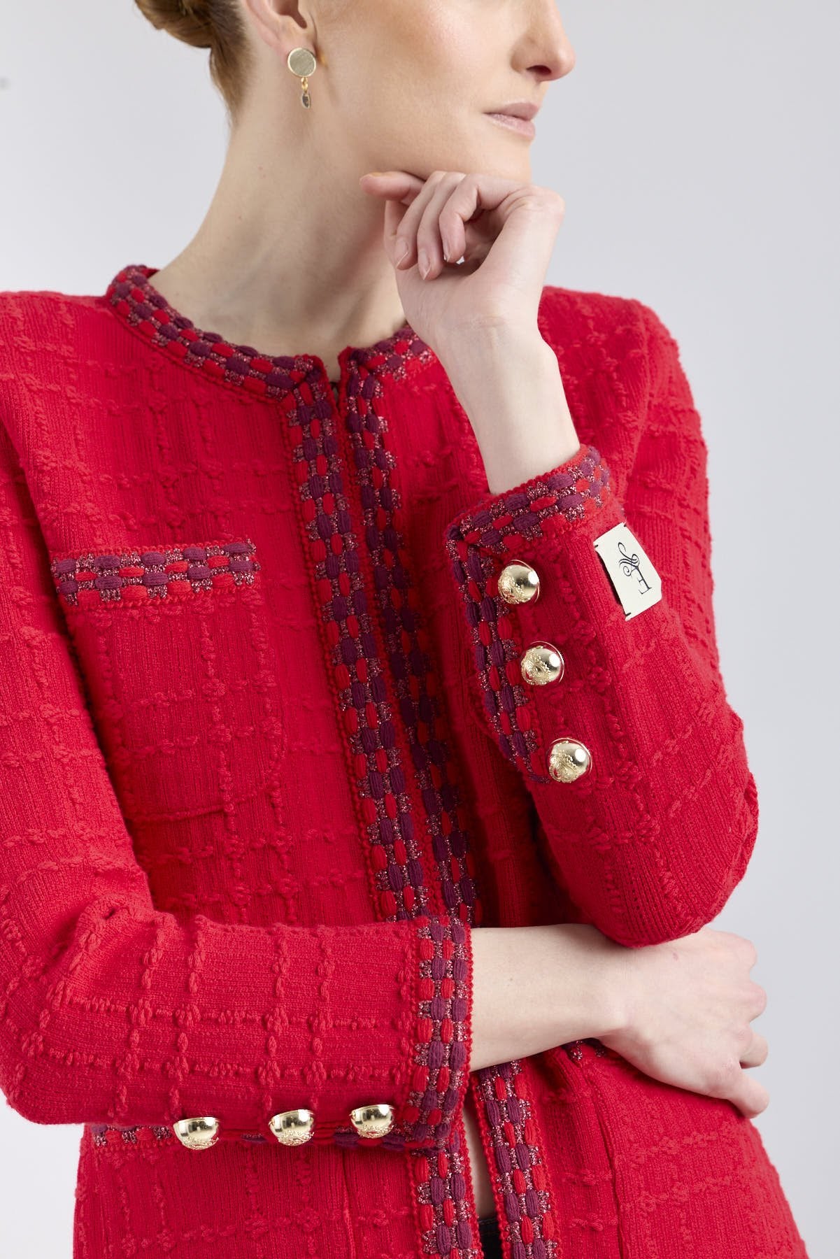 Prince Structured Red Knit Jacket - Limited Edition - THE EXTREME COLLECTION
