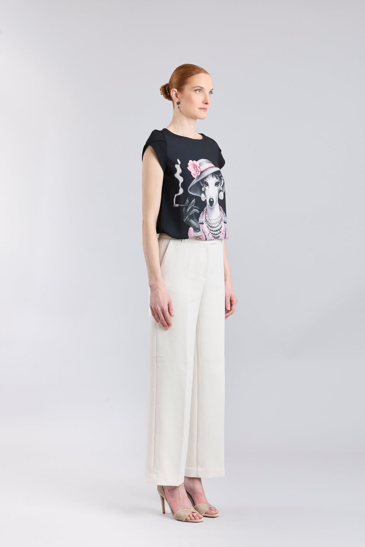 Printed Black T-Shirt Camelia - Limited Edition - THE EXTREME COLLECTION