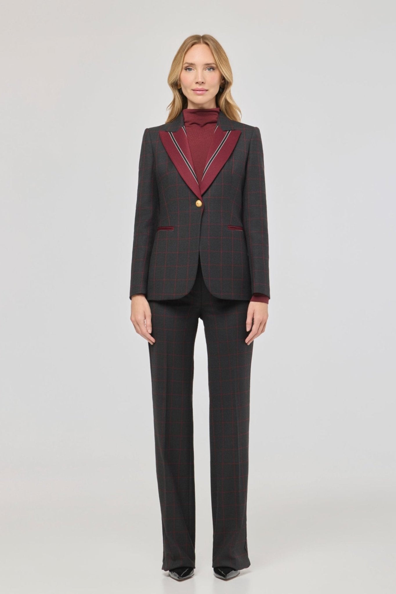 Rowan Wool Blazer with Contrast Lapel - Limited Edition - THE EXTREME COLLECTION