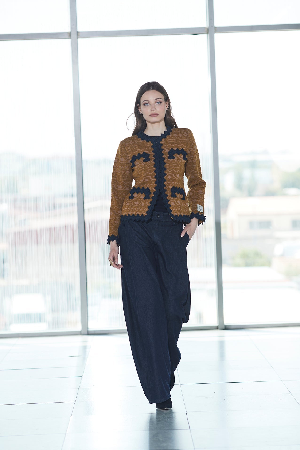 SOLANGE SHORT OCHRE JACKET - THE EXTREME COLLECTION