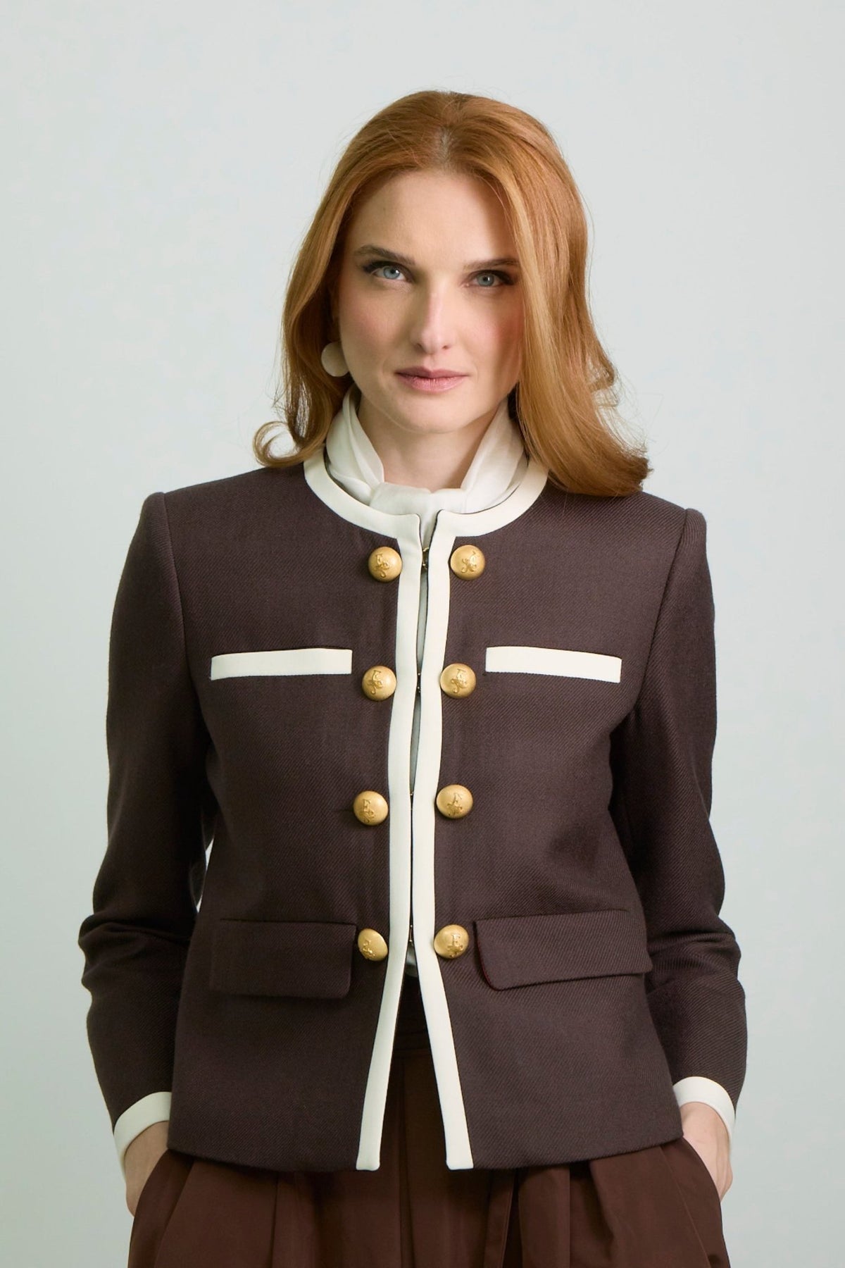 Talulla Wool Blazer with Round Neck - Limited Edition - THE EXTREME COLLECTION