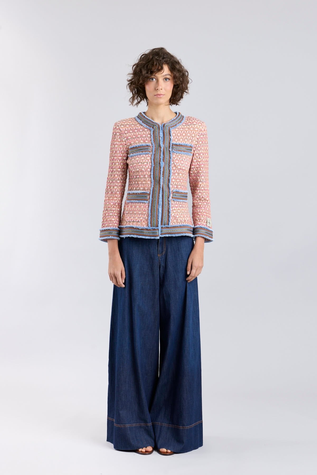 Tedy Textured Multi - tone Knit Jacket - Limited Edition - THE EXTREME COLLECTION