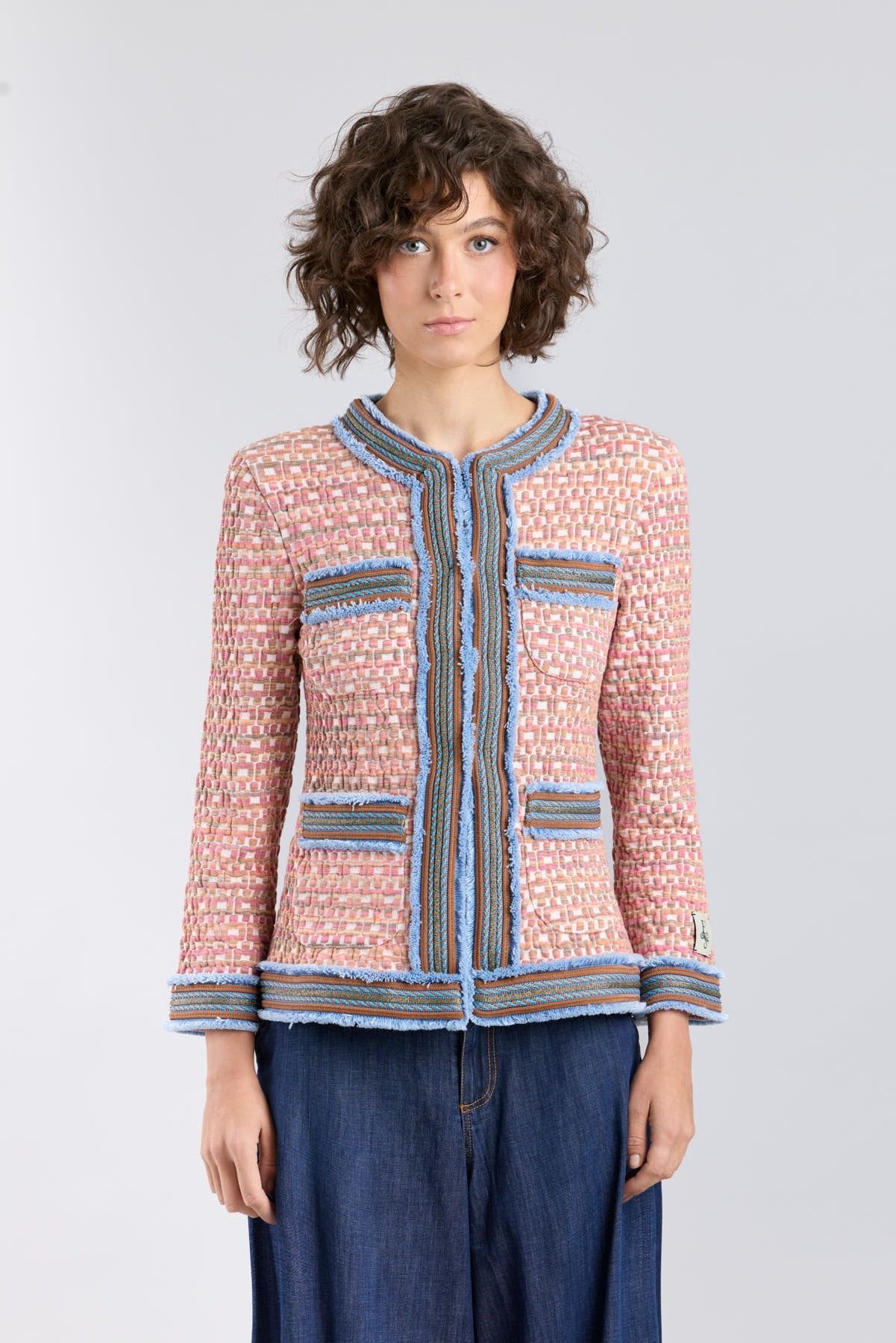 Tedy Textured Multi - tone Knit Jacket - Limited Edition - THE EXTREME COLLECTION