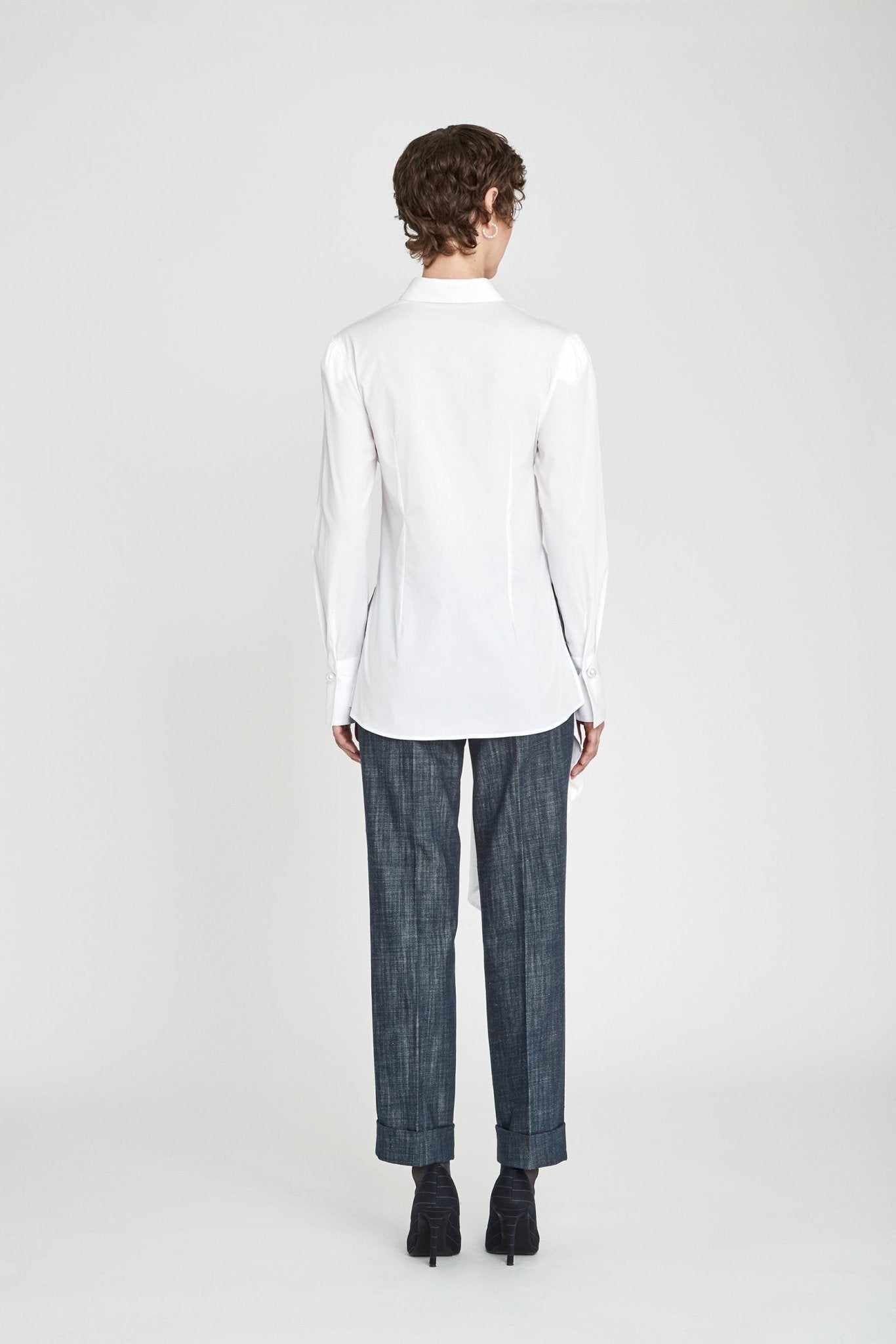 Theodore White Tie - Waist Shirt - THE EXTREME COLLECTION