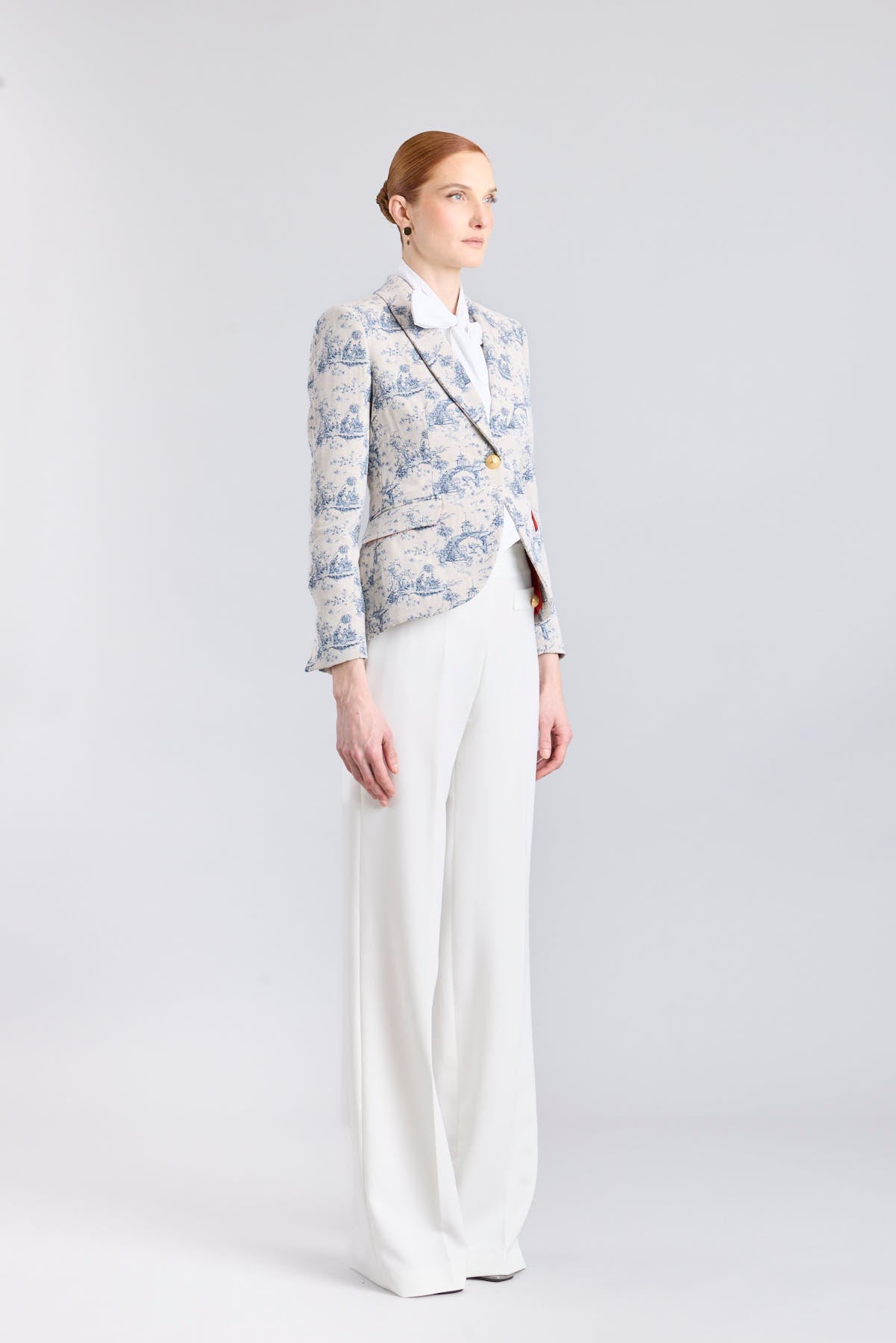 Toile de Jouy Printed Tailored Blazer - Limited Edition - THE EXTREME COLLECTION