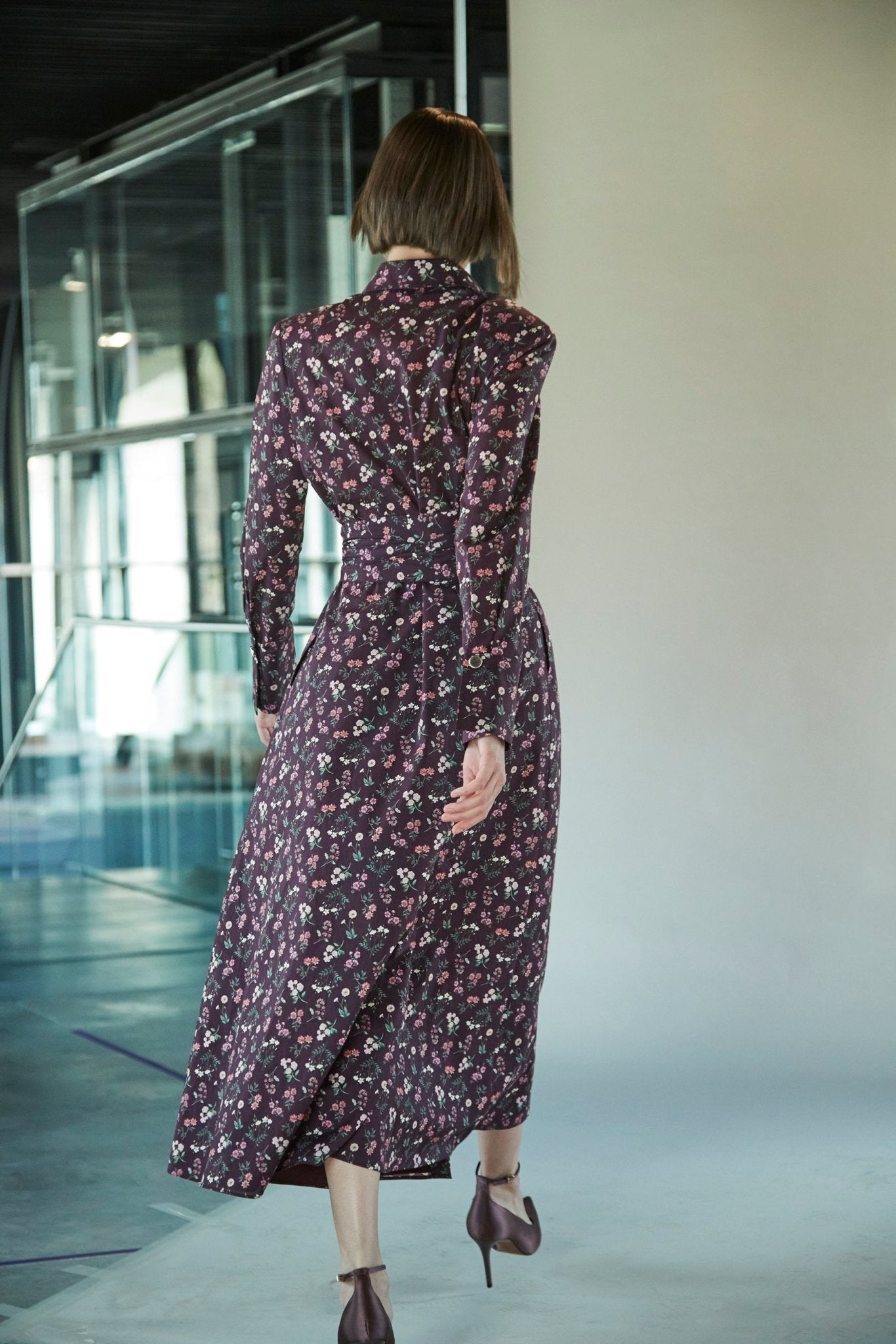 VESTIDO CORNELIA LIBERTY LONDON GRANATE - THE EXTREME COLLECTION