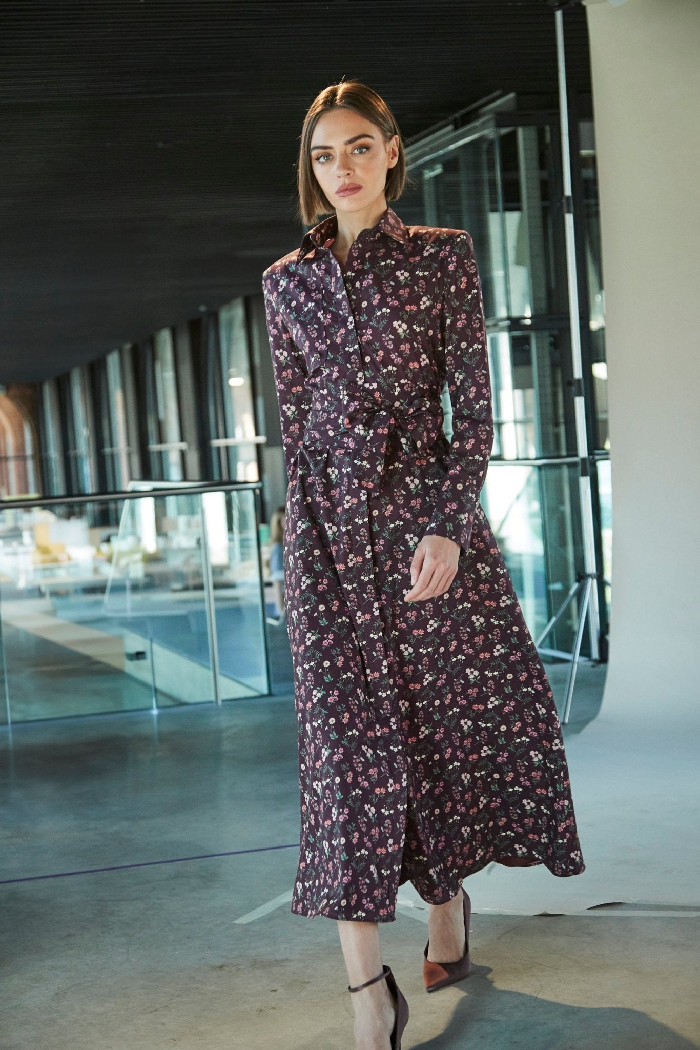 VESTIDO CORNELIA LIBERTY LONDON GRANATE - THE EXTREME COLLECTION