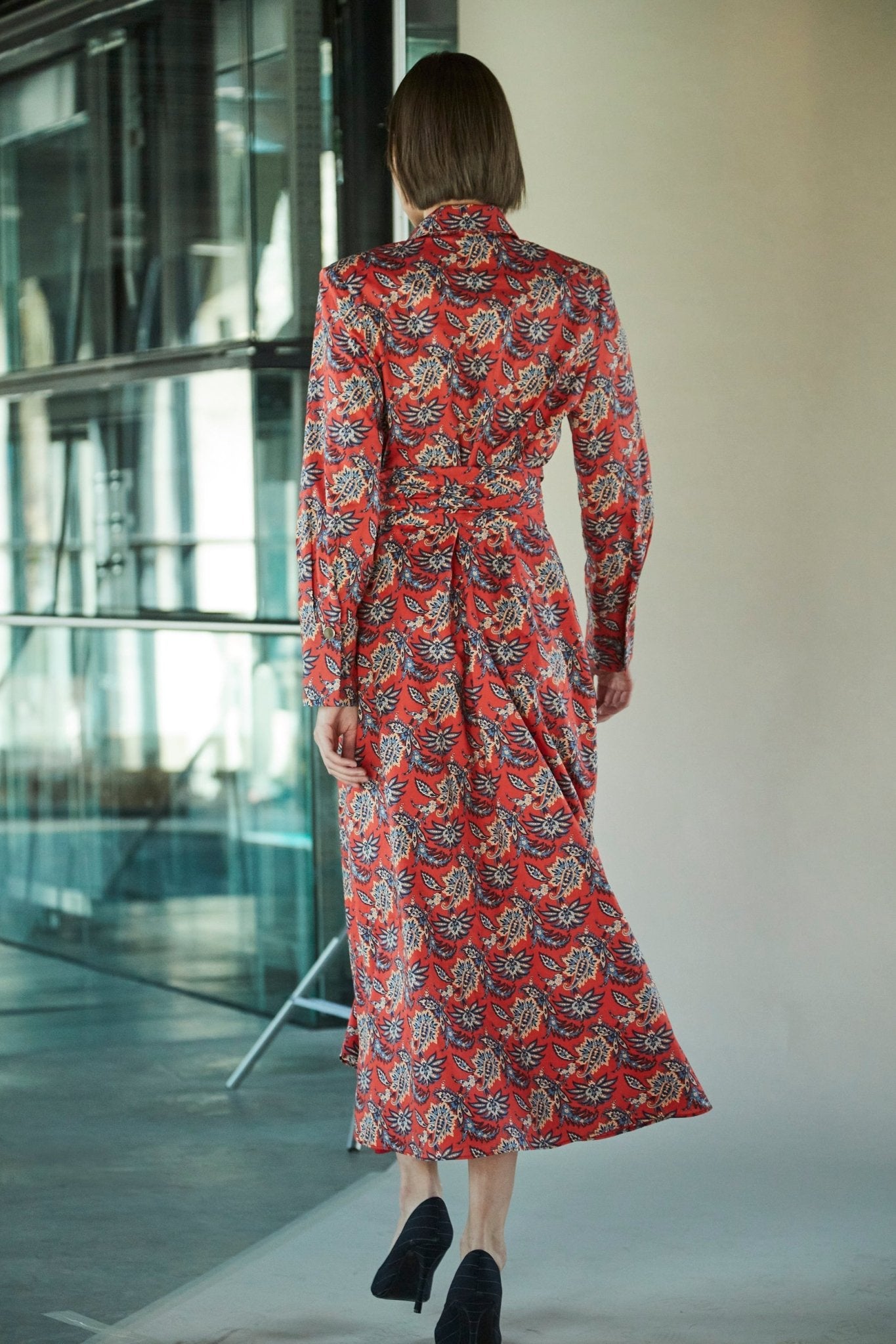 VESTIDO CORNELIA LIBERTY LONDON NARANJA - THE EXTREME COLLECTION