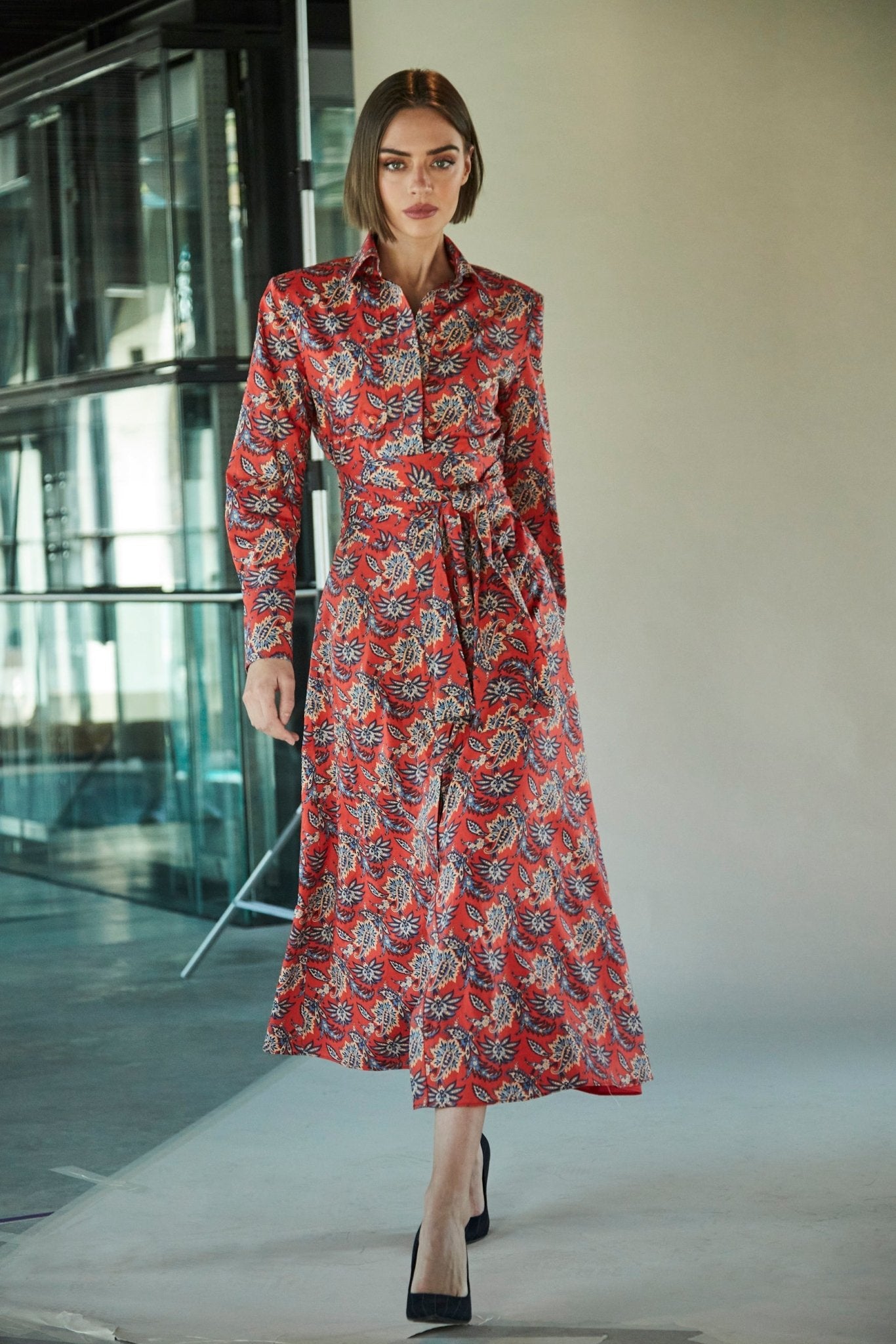 VESTIDO CORNELIA LIBERTY LONDON NARANJA - THE EXTREME COLLECTION