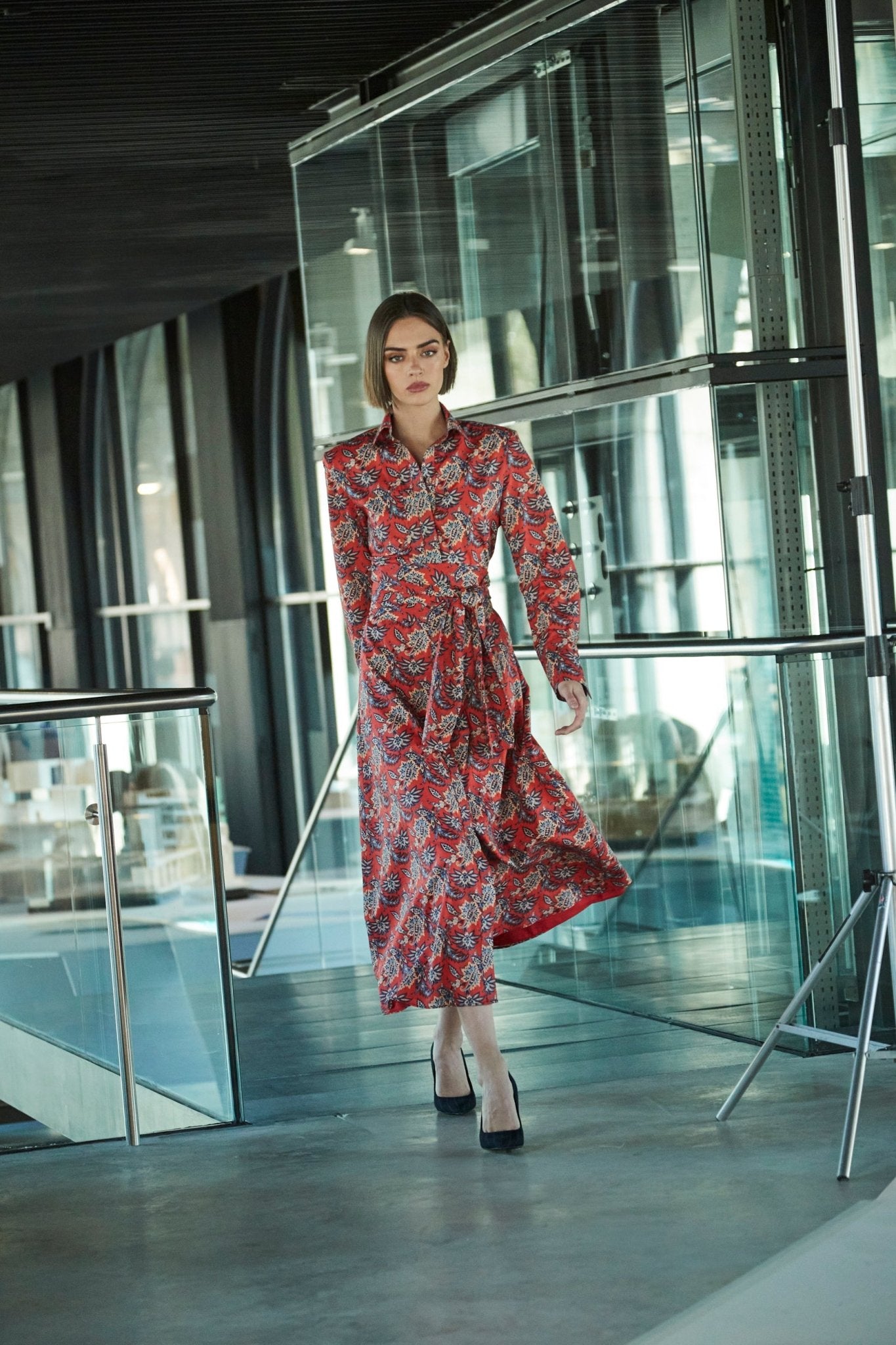 VESTIDO CORNELIA LIBERTY LONDON NARANJA - THE EXTREME COLLECTION