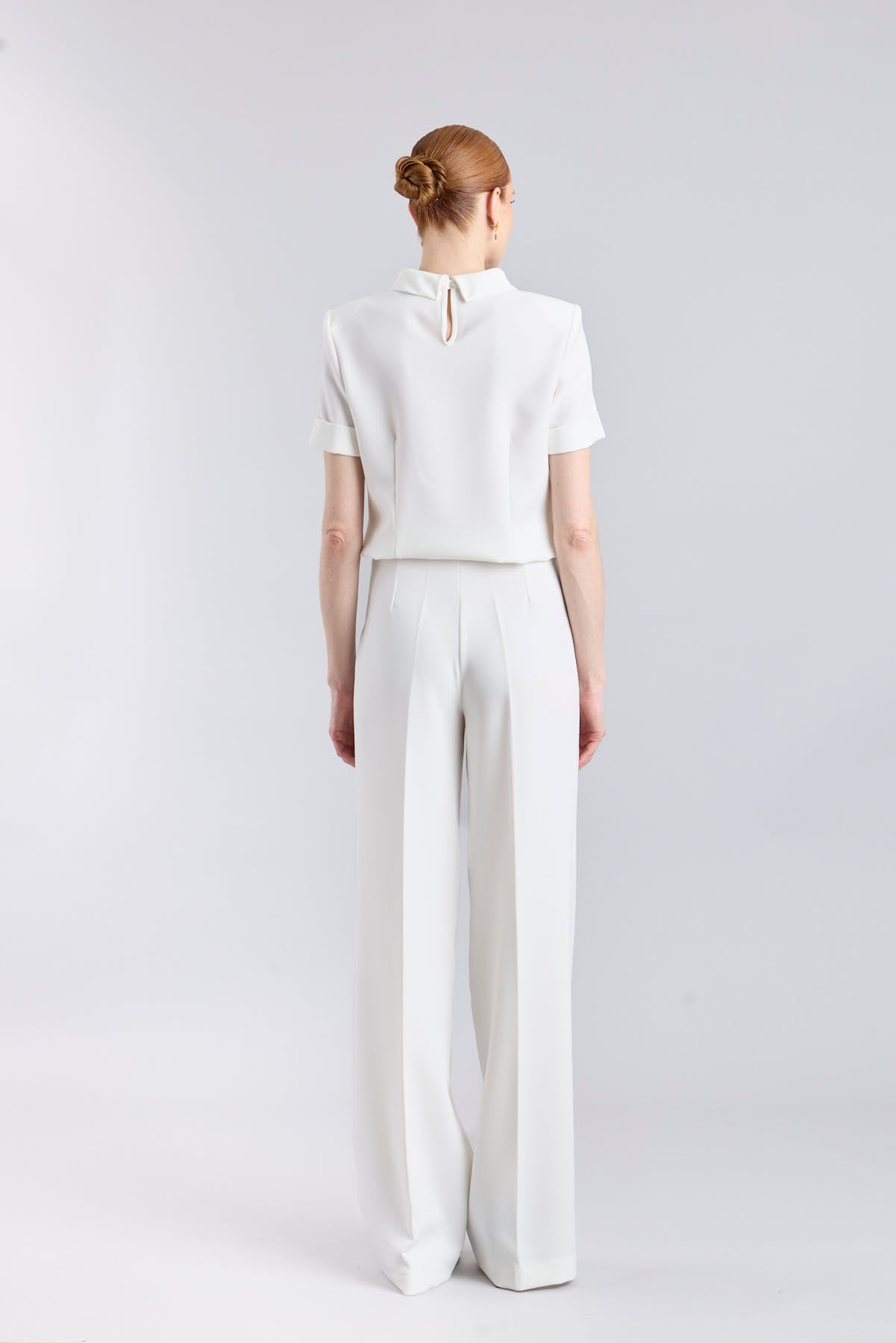 White High - Waisted Palazzo Trousers - Limited Edition - THE EXTREME COLLECTION