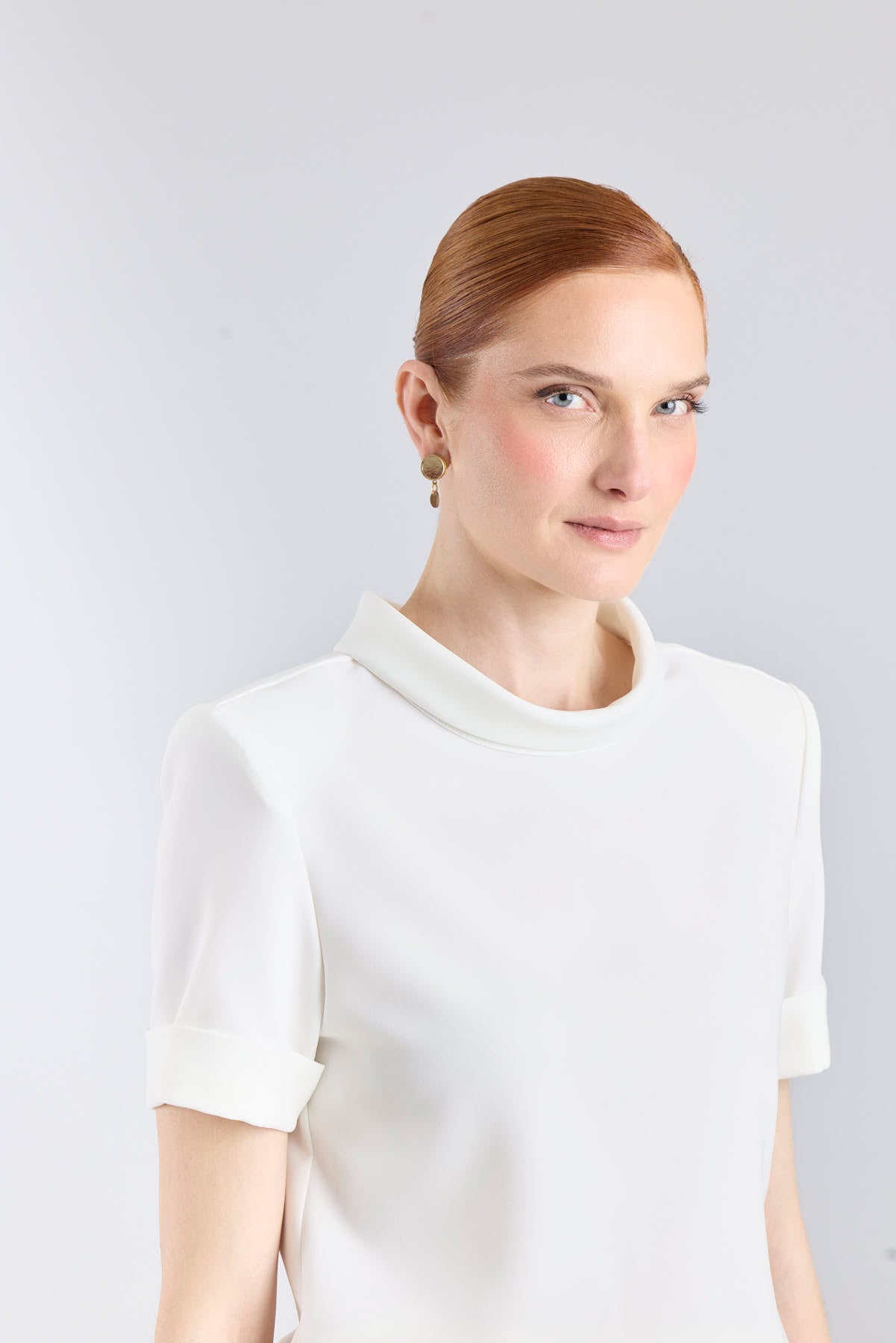 White Perkins Collar Top - Limited Edition - THE EXTREME COLLECTION