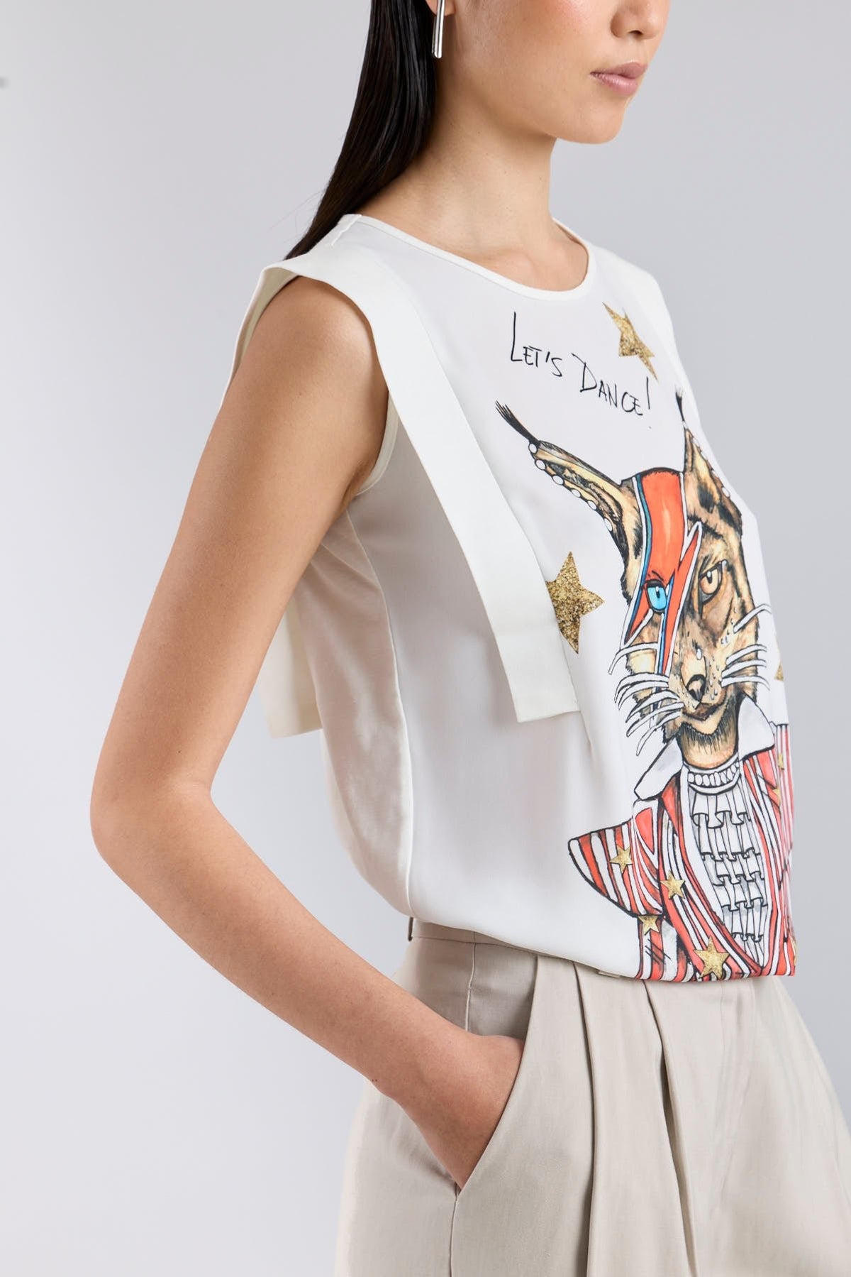 White Printed T-Shirt Let's Dance - Limited Edition - THE EXTREME COLLECTION