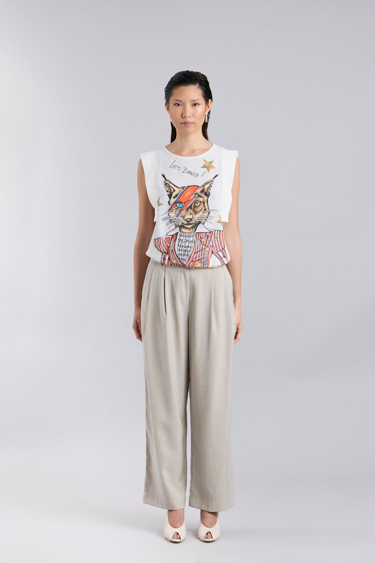 White Printed T-Shirt Let's Dance - Limited Edition - THE EXTREME COLLECTION