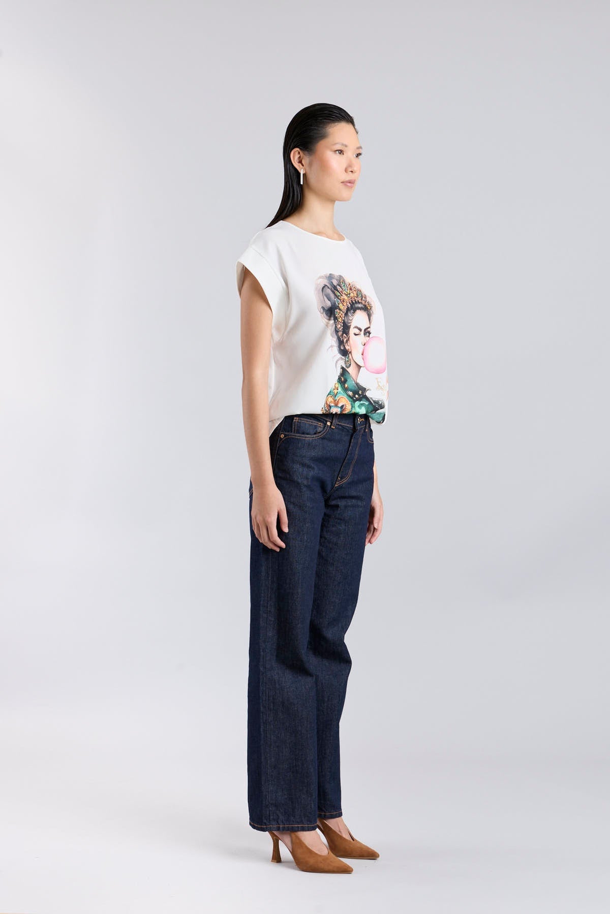 White Printed T-Shirt Pink Balloon - Limited Edition - THE EXTREME COLLECTION