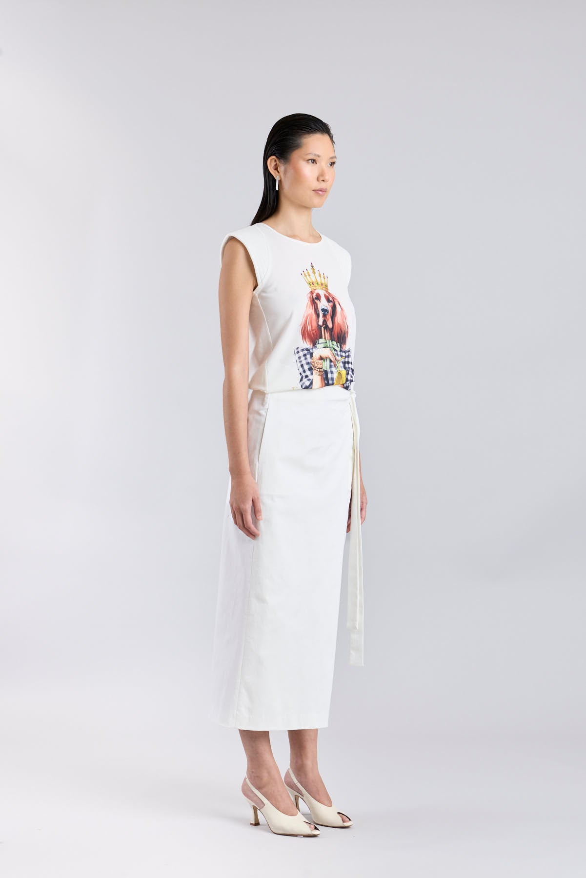 White Setter Crown Print T-Shirt - Limited Edition - THE EXTREME COLLECTION