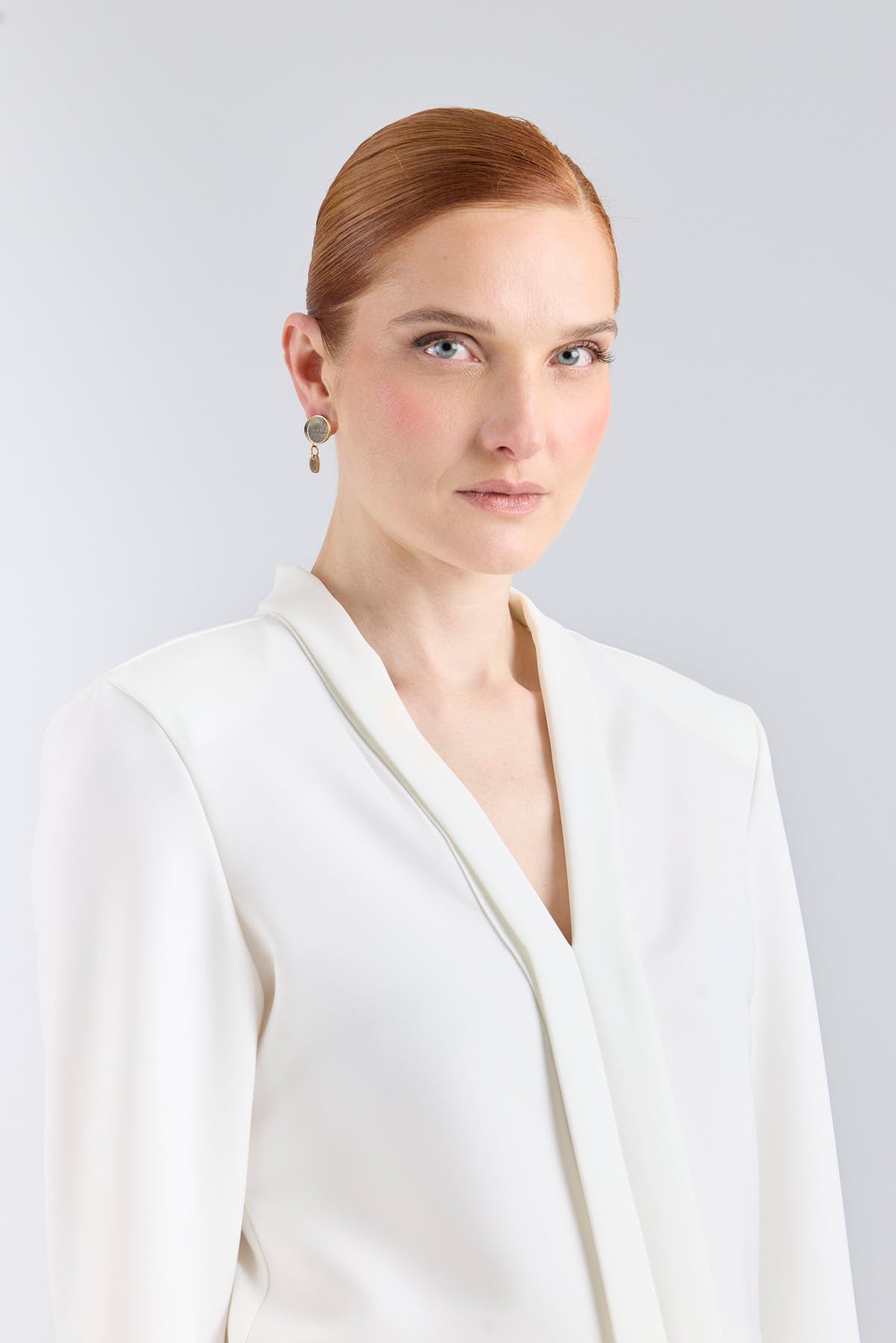 White Tuxedo Collar Blouse - Limited Edition - THE EXTREME COLLECTION
